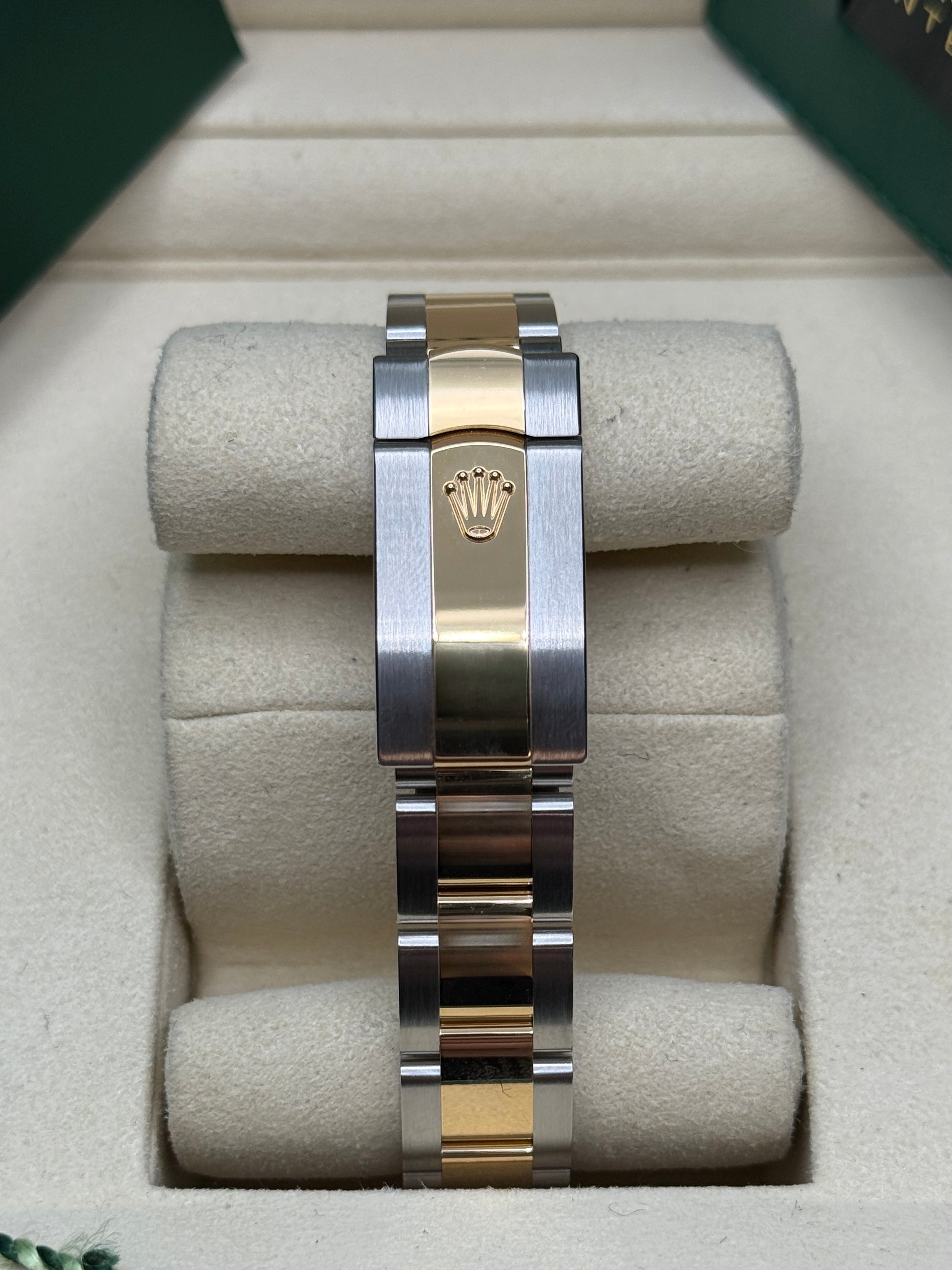 Datejust 31 Yellow Gold Two-Tone Mother of Pearl Diamond Luxury Watch