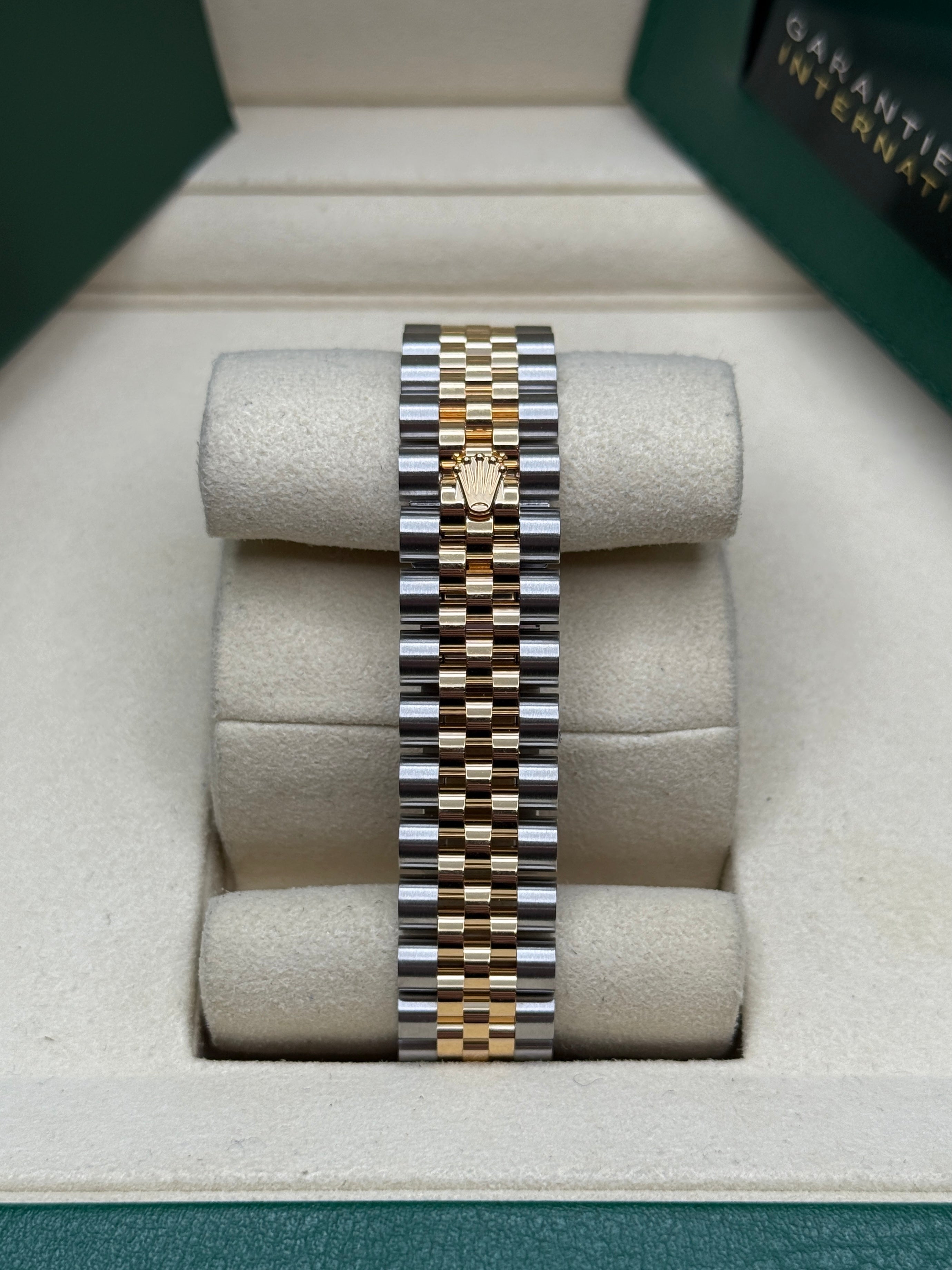 Datejust 31 Yellow Gold Two-Tone Mother of Pearl Diamond Luxury Watch