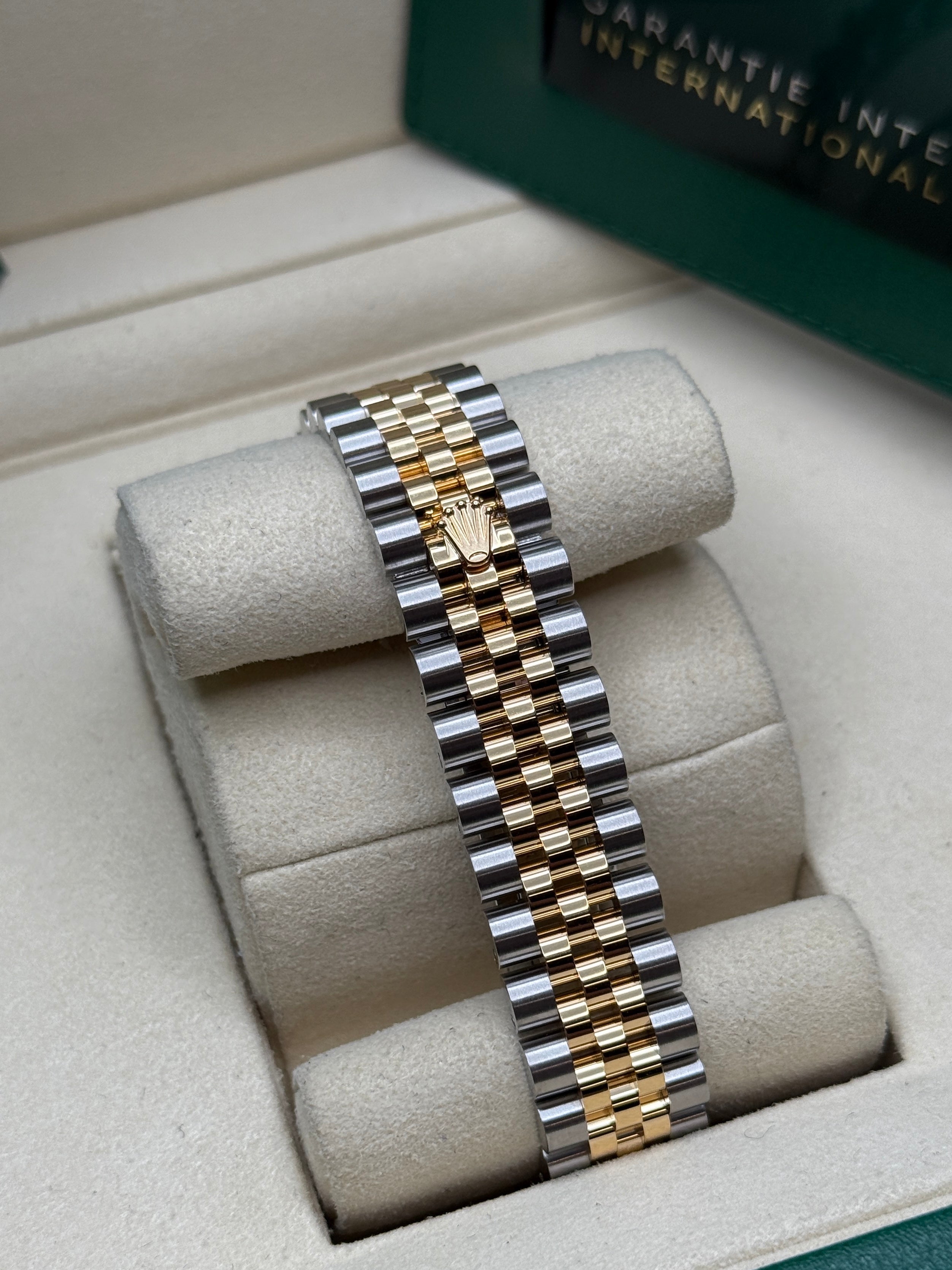 Datejust 31 Yellow Gold Two-Tone Mother of Pearl Diamond Luxury Watch