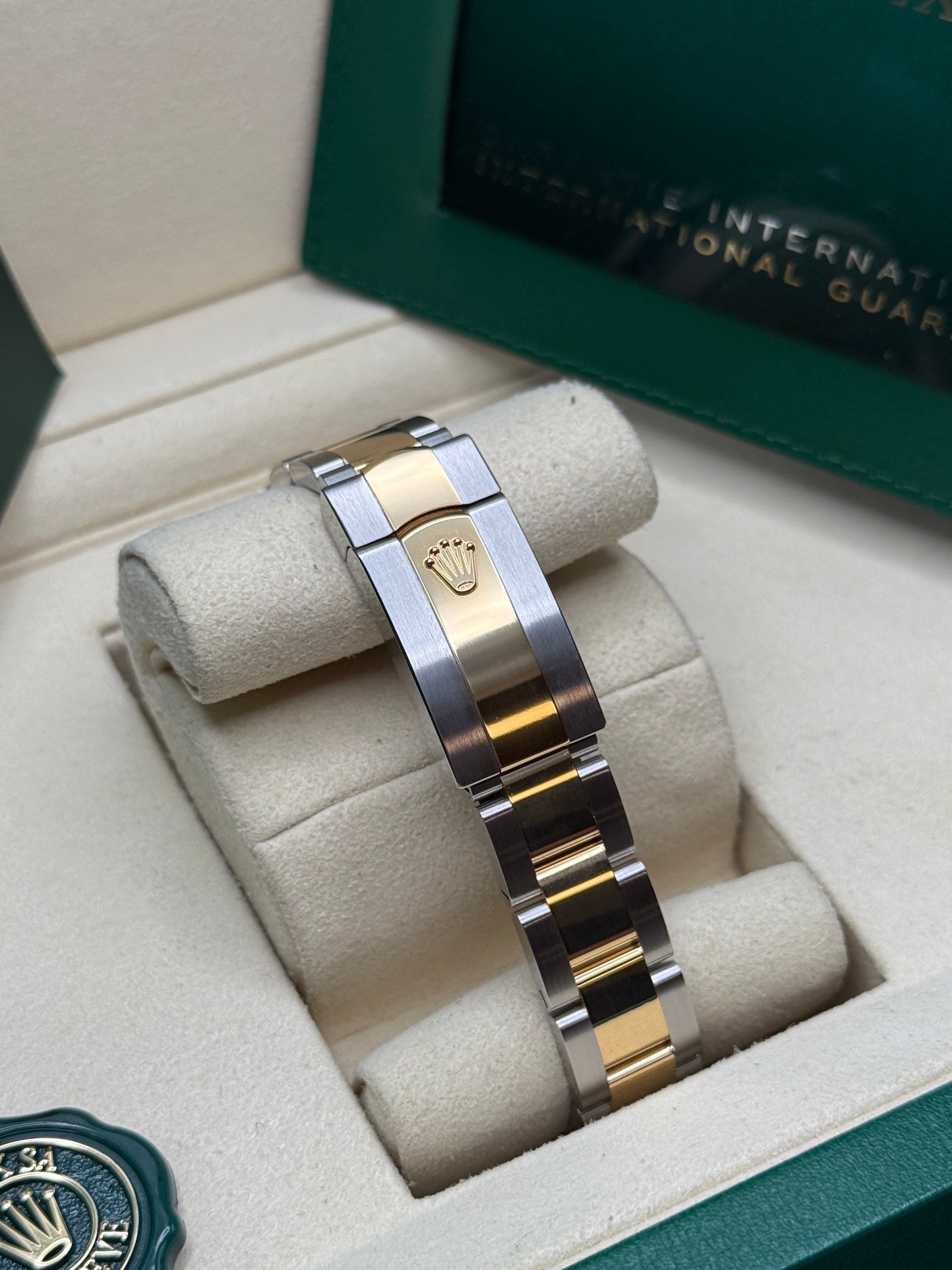 Datejust 31 Yellow Gold Two-Tone Champagne Diamond Luxury Watch