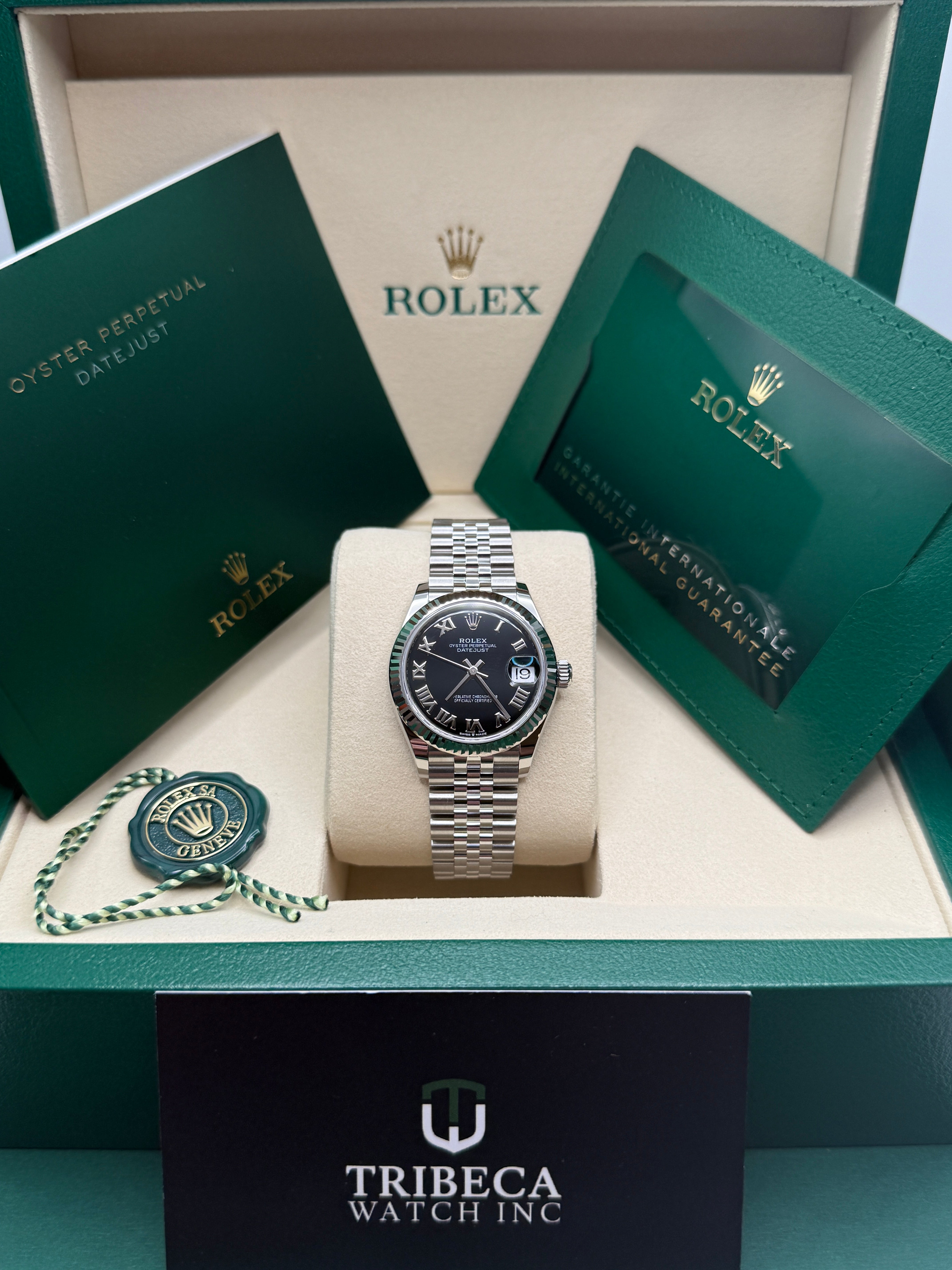 Datejust 31 Black Roman Luxury Watch