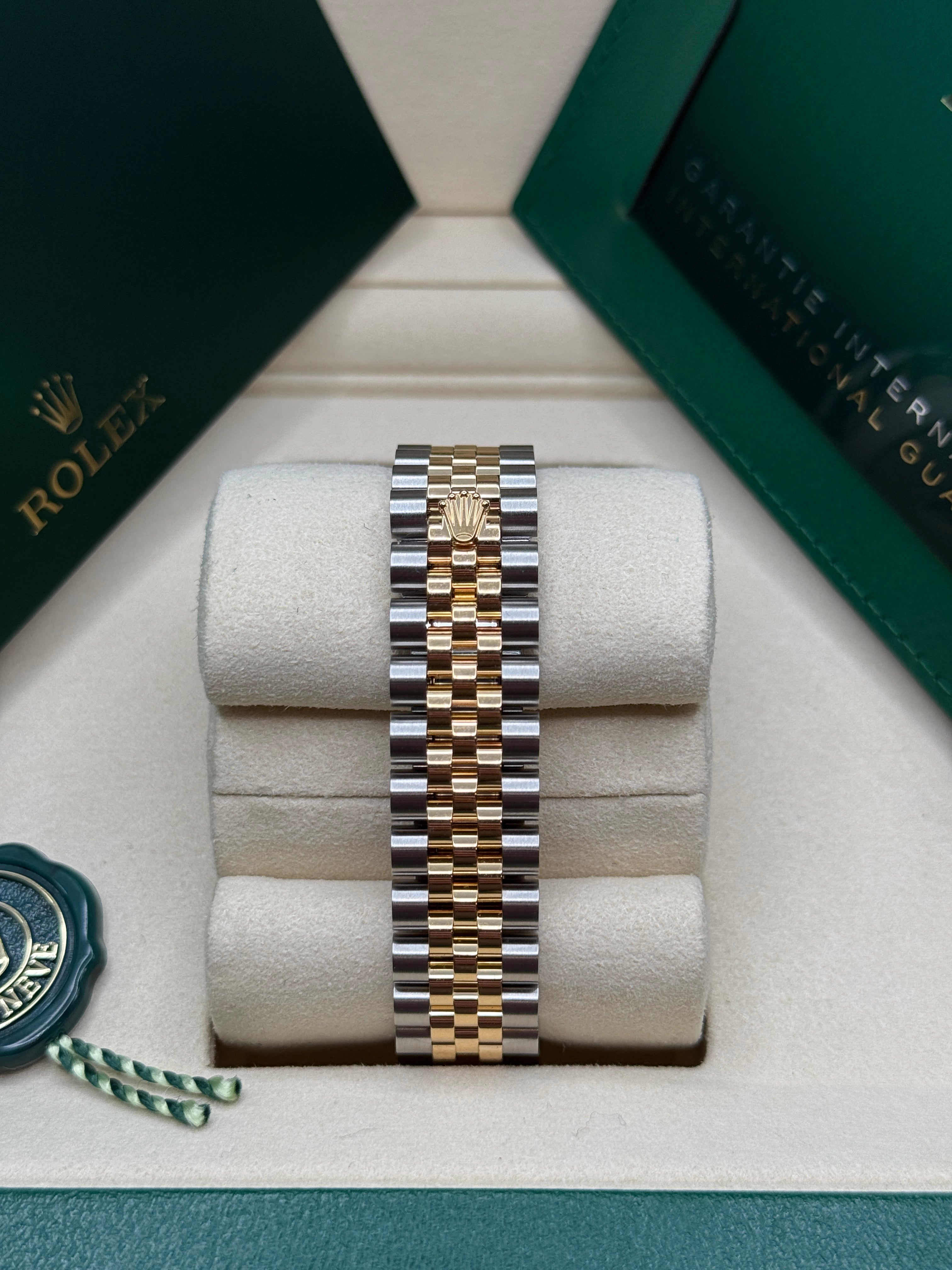 Datejust 31 Yellow Gold Two-Tone Champagne Index Luxury Watch