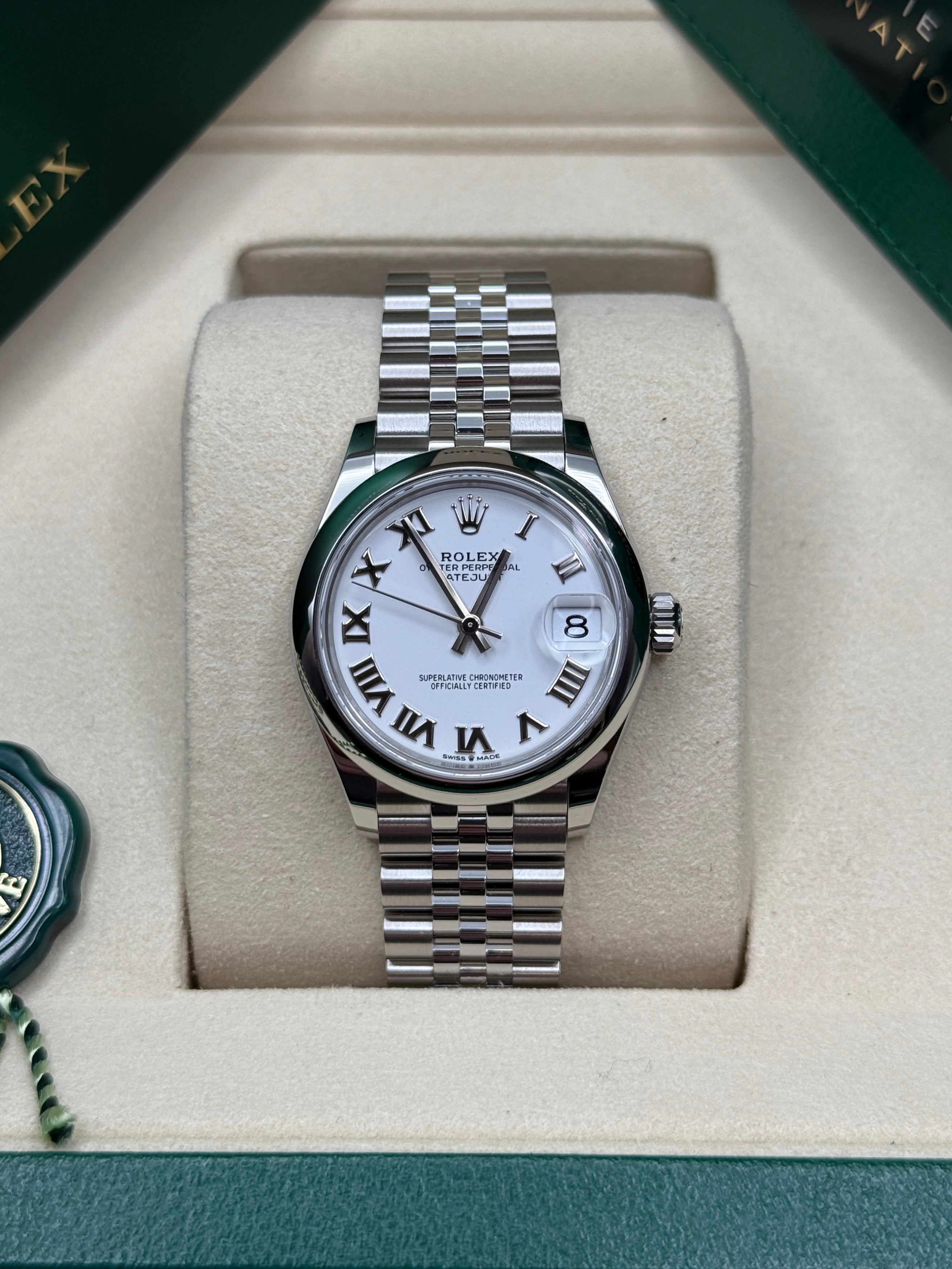 Datejust 31 White Roman Luxury Watch