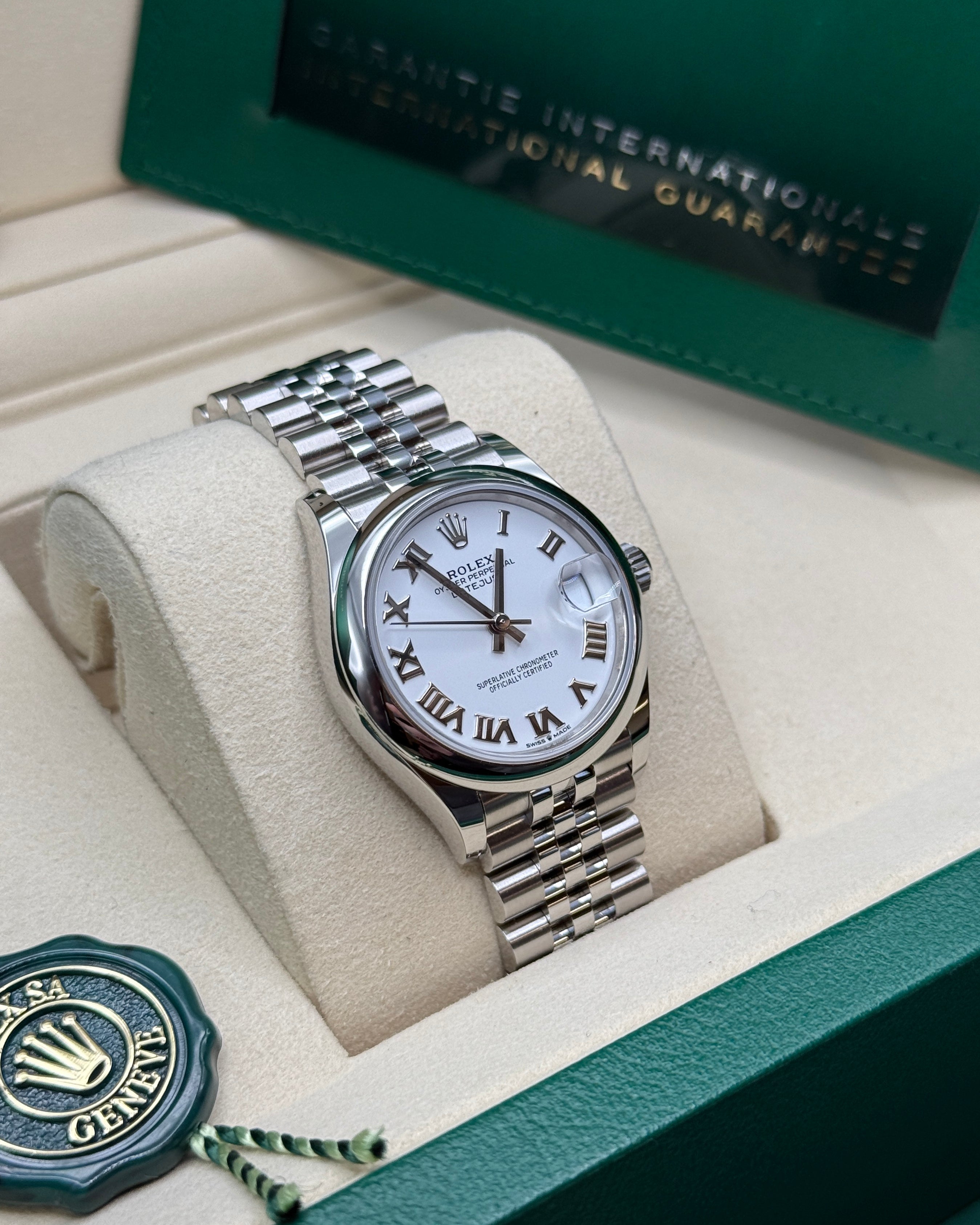 Datejust 31 White Roman Luxury Watch