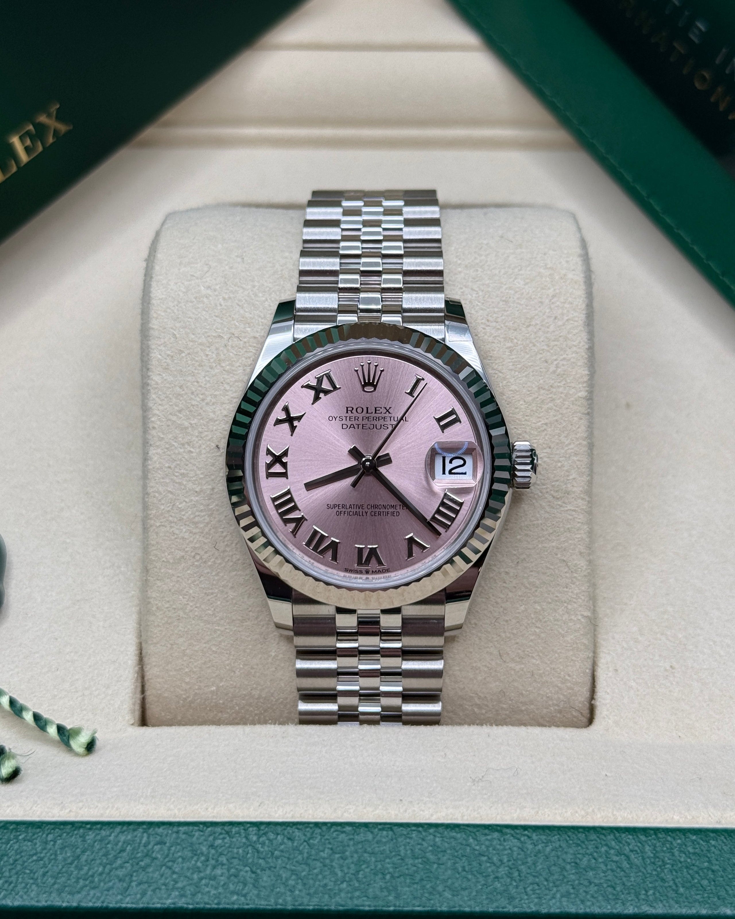 Datejust 31 Pink Roman Luxury Watch