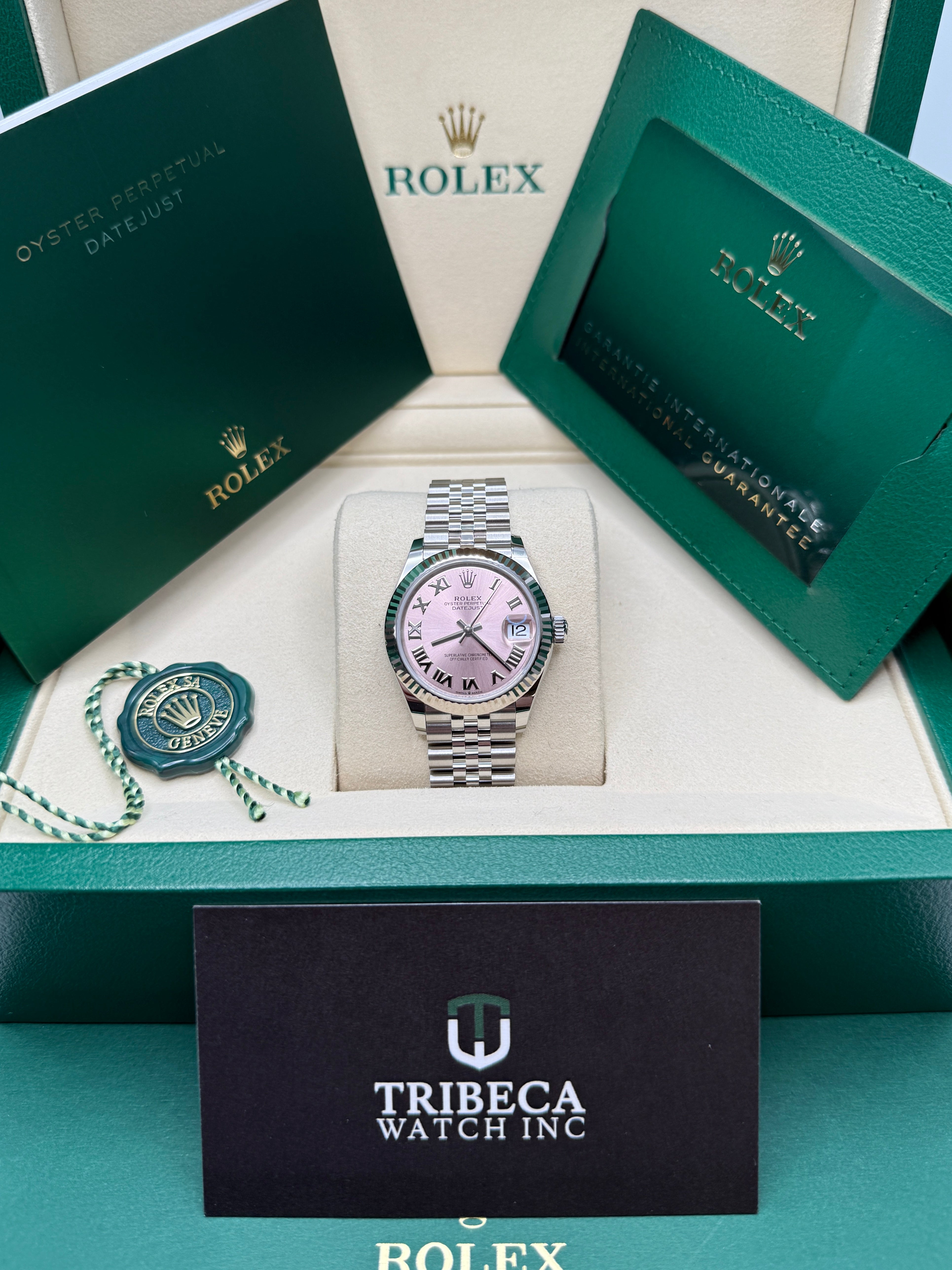 Datejust 31 Pink Roman Luxury Watch