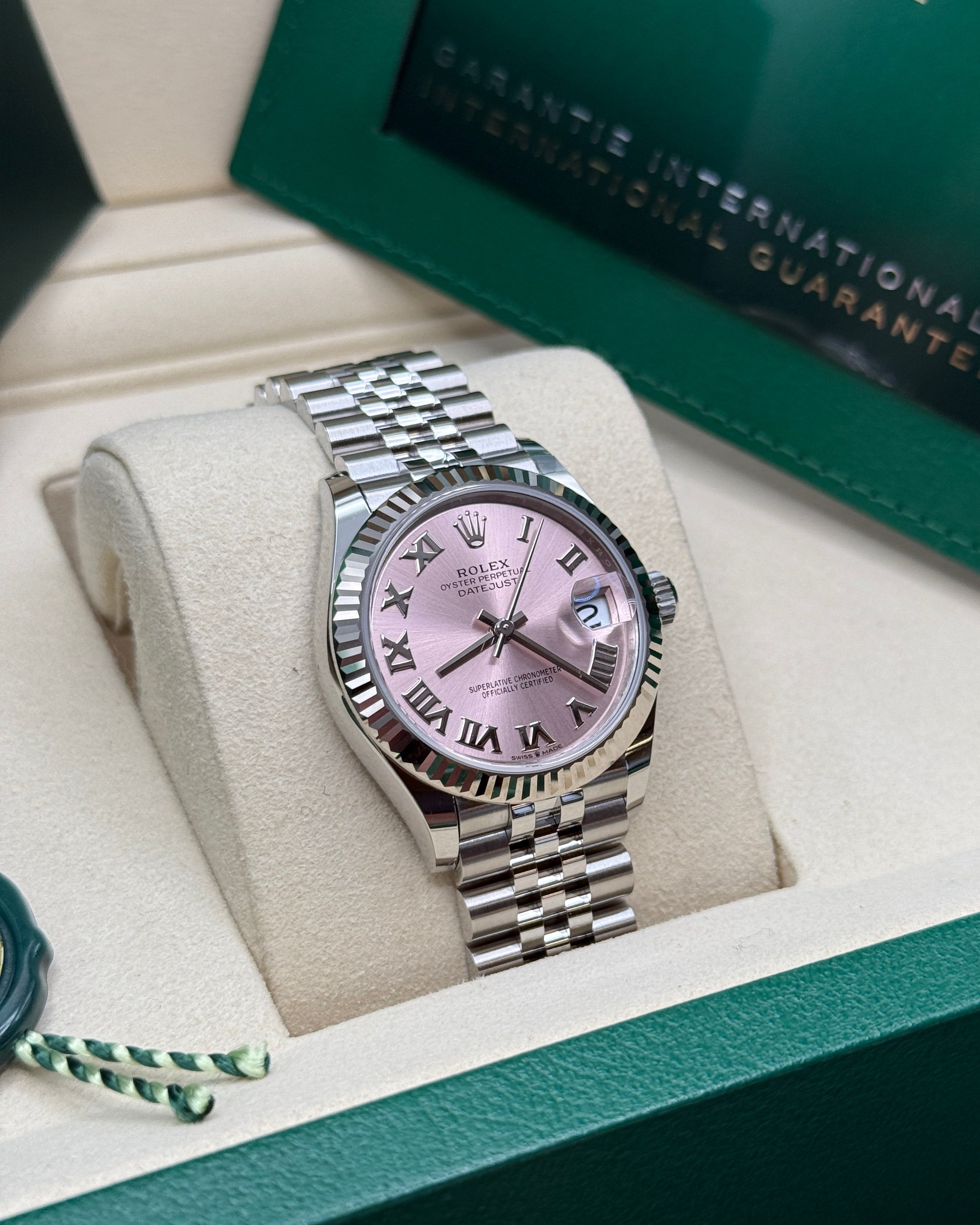 Datejust 31 Pink Roman Luxury Watch