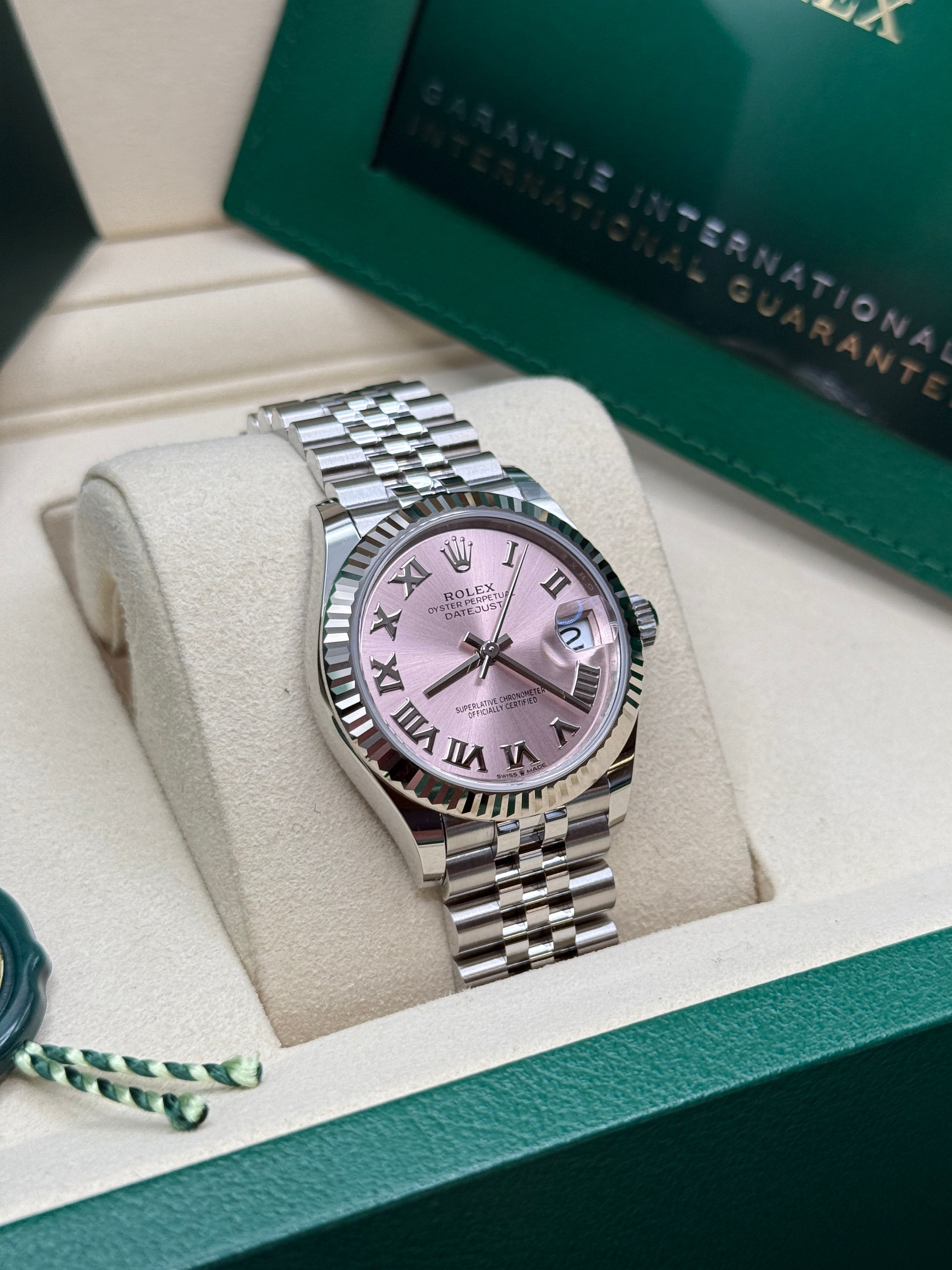 Datejust 31 Pink Roman Luxury Watch