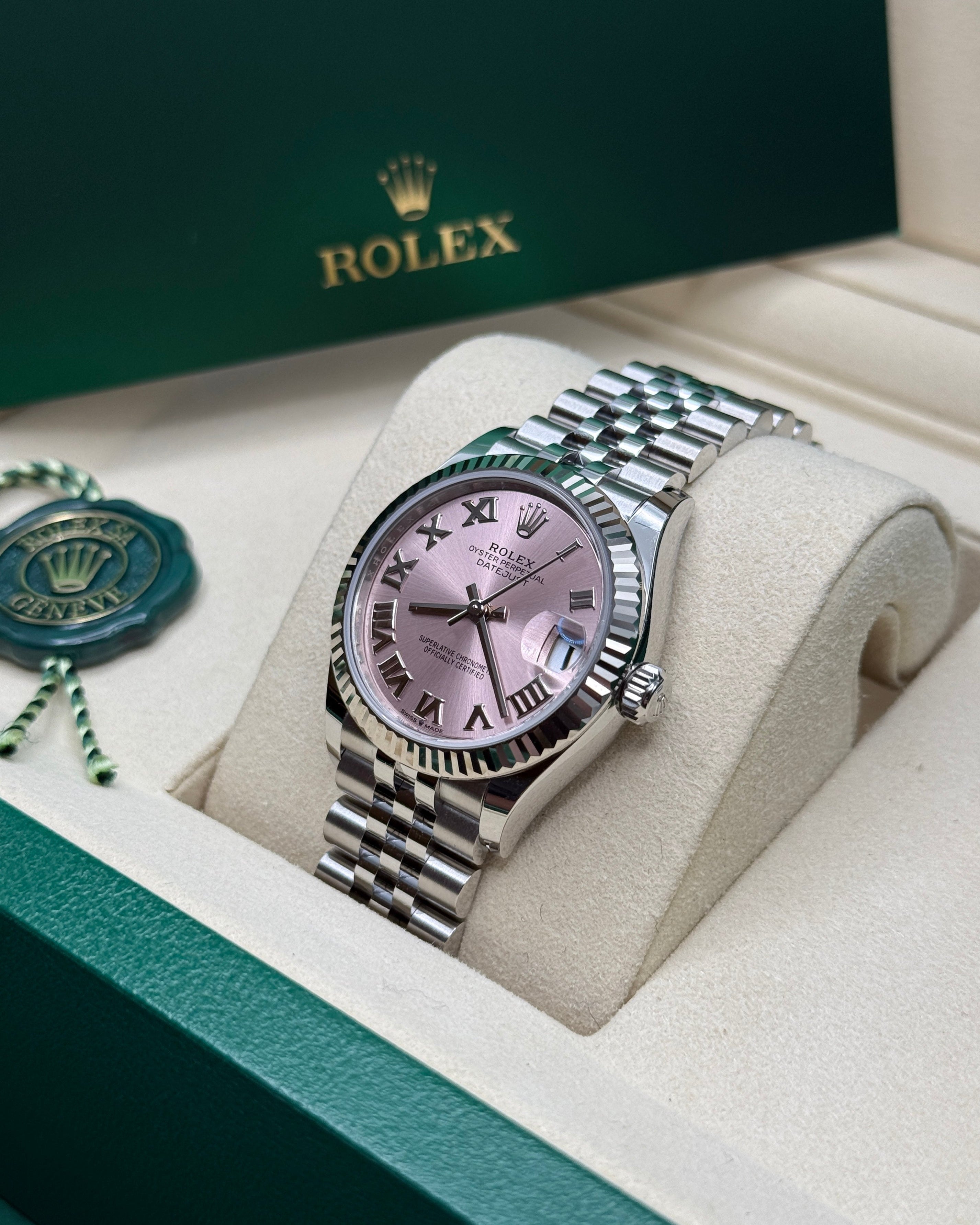 Datejust 31 Pink Roman Luxury Watch
