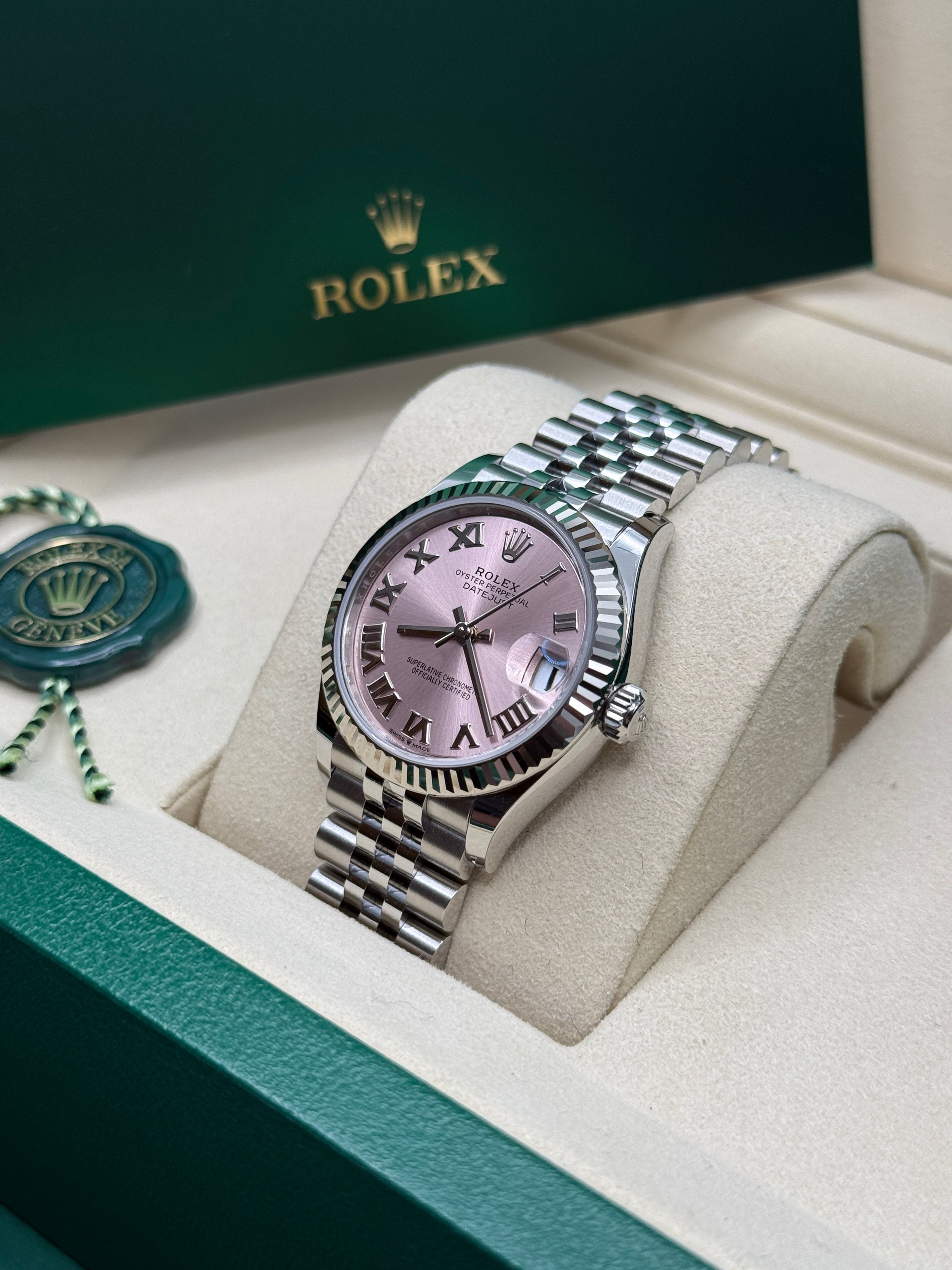 Datejust 31 Pink Roman Luxury Watch
