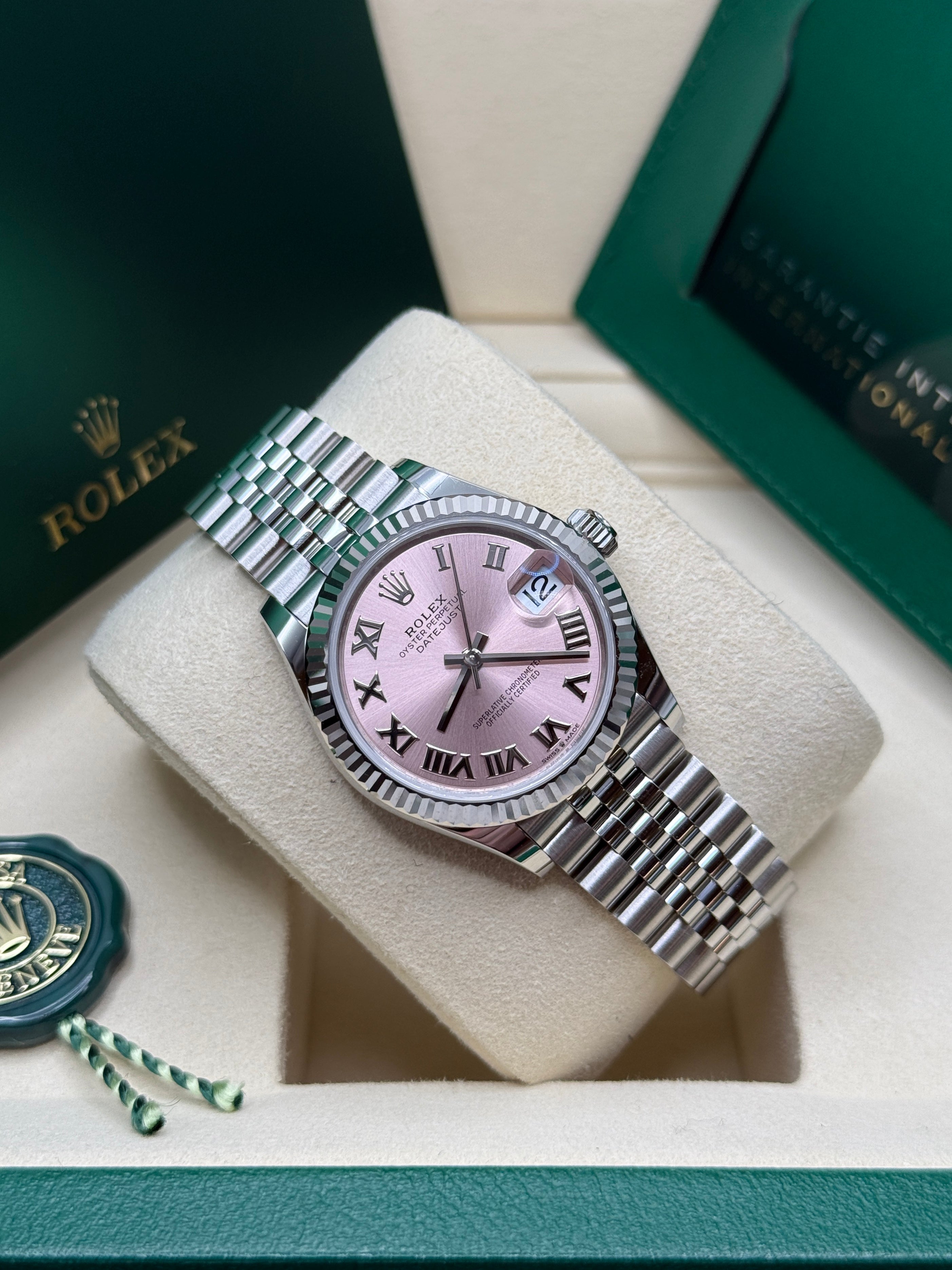 Datejust 31 Pink Roman Luxury Watch
