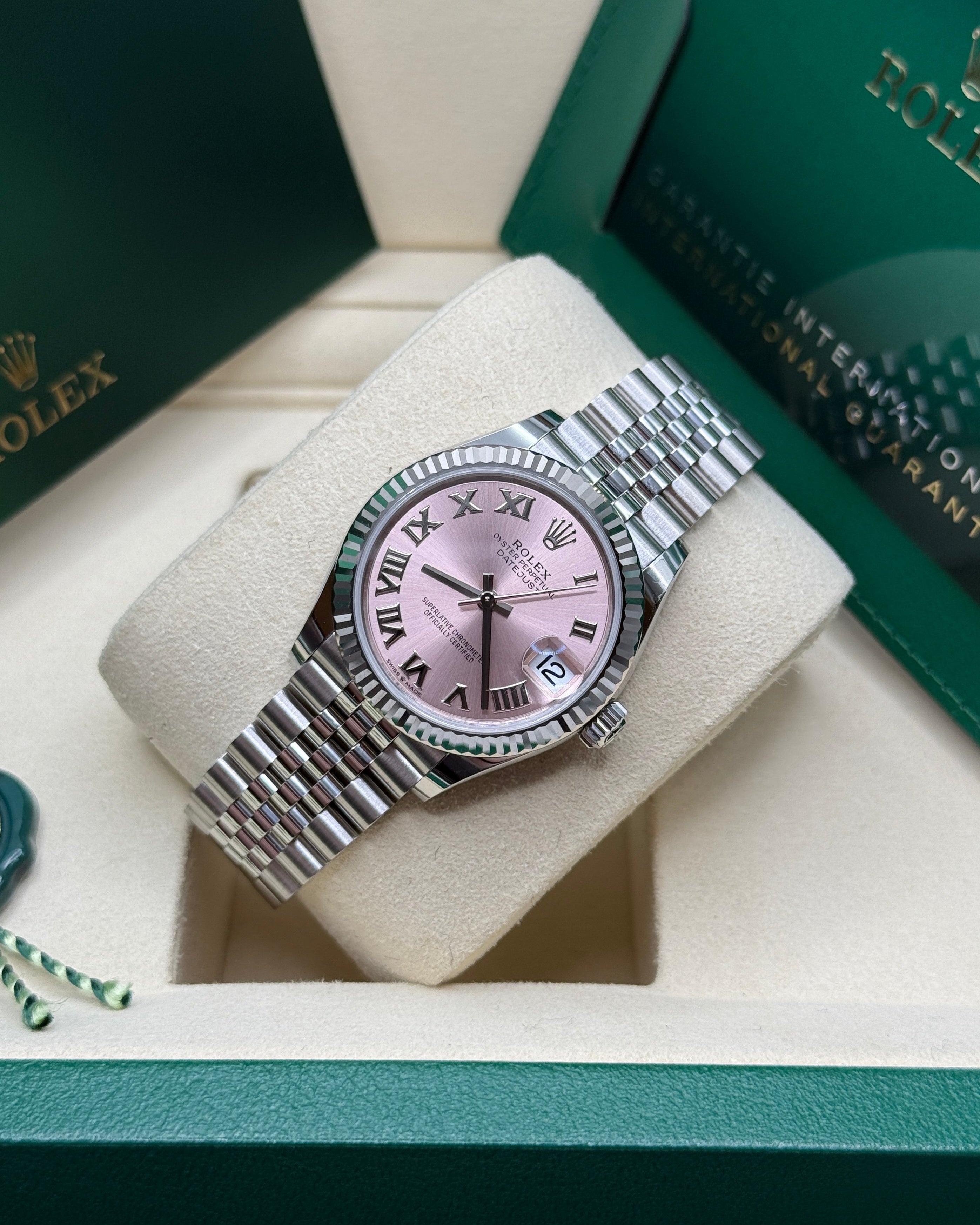 Datejust 31 Pink Roman Luxury Watch