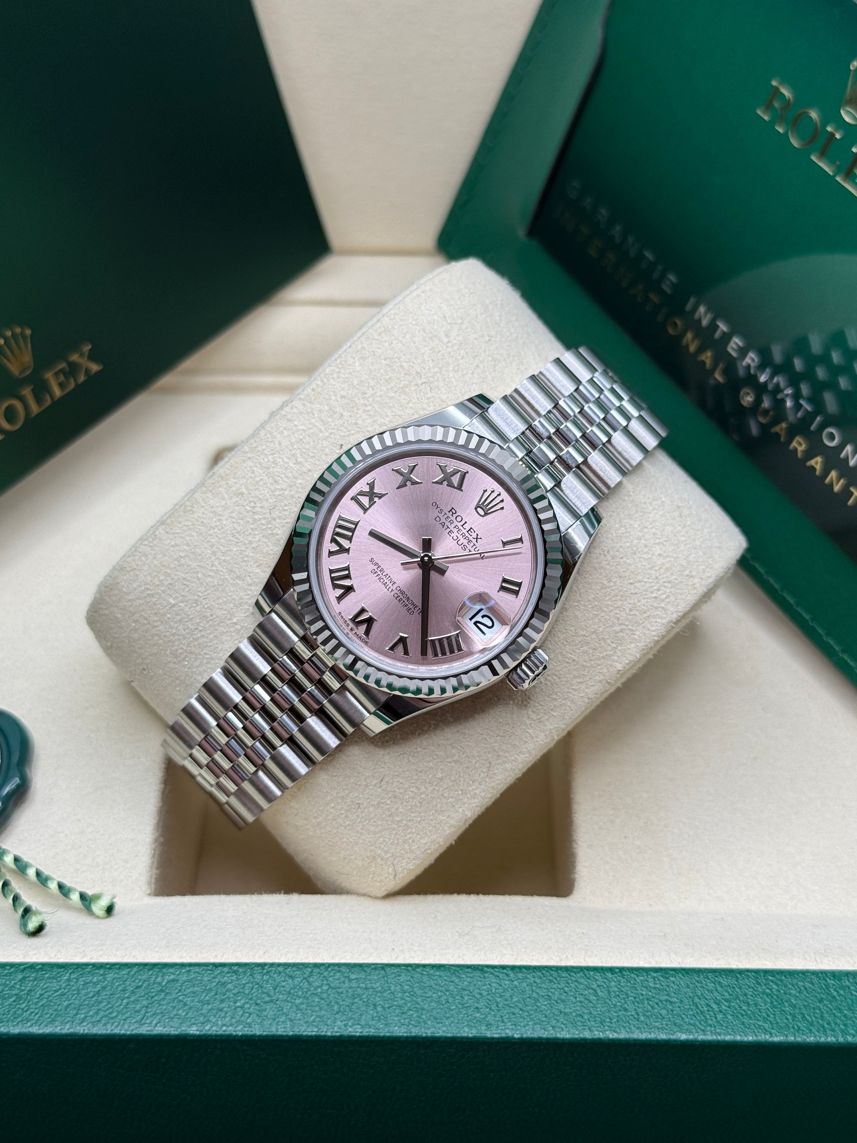 Datejust 31 Pink Roman Luxury Watch