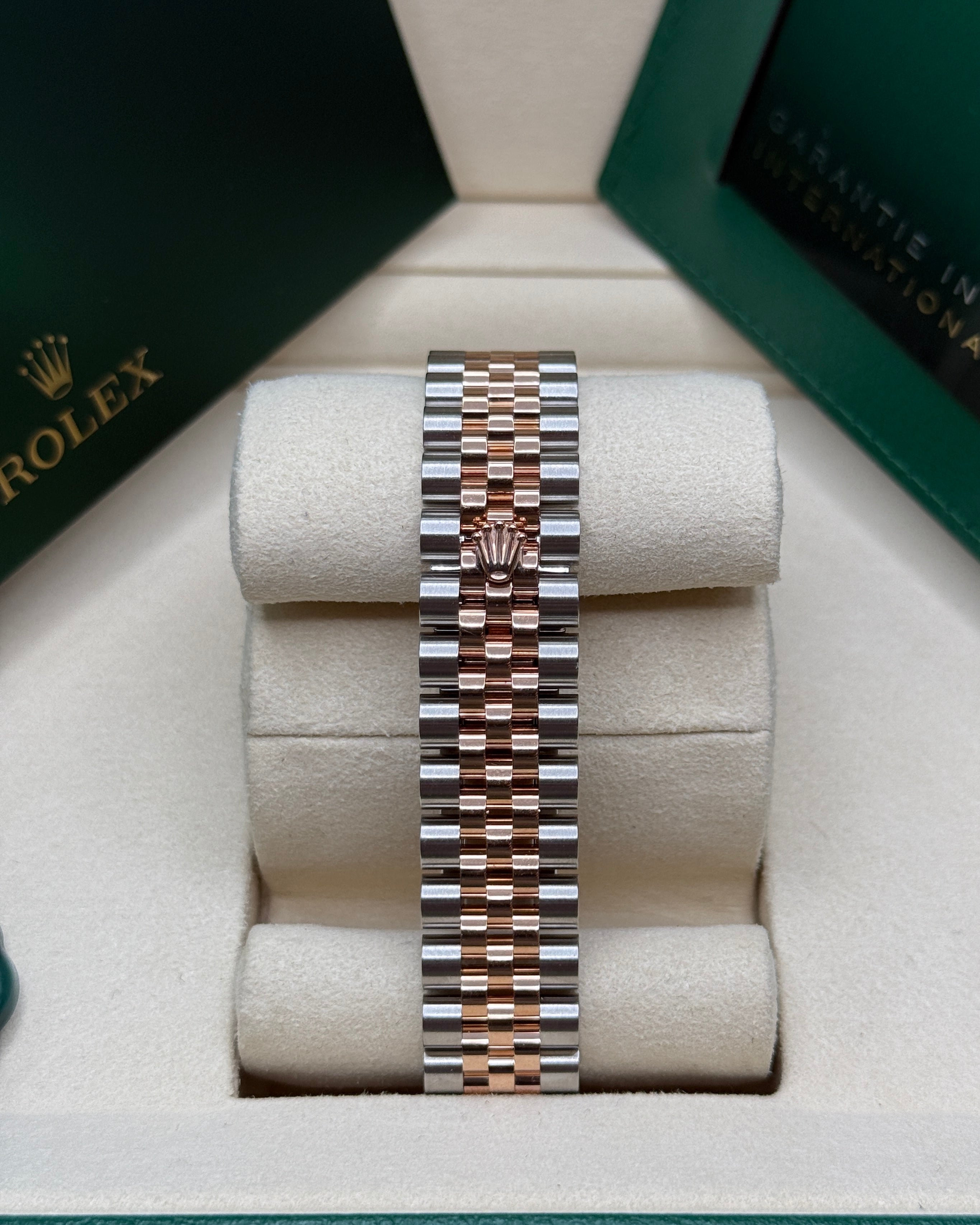 Datejust 31 Everose Gold Two-Tone White Roman Luxury Watch