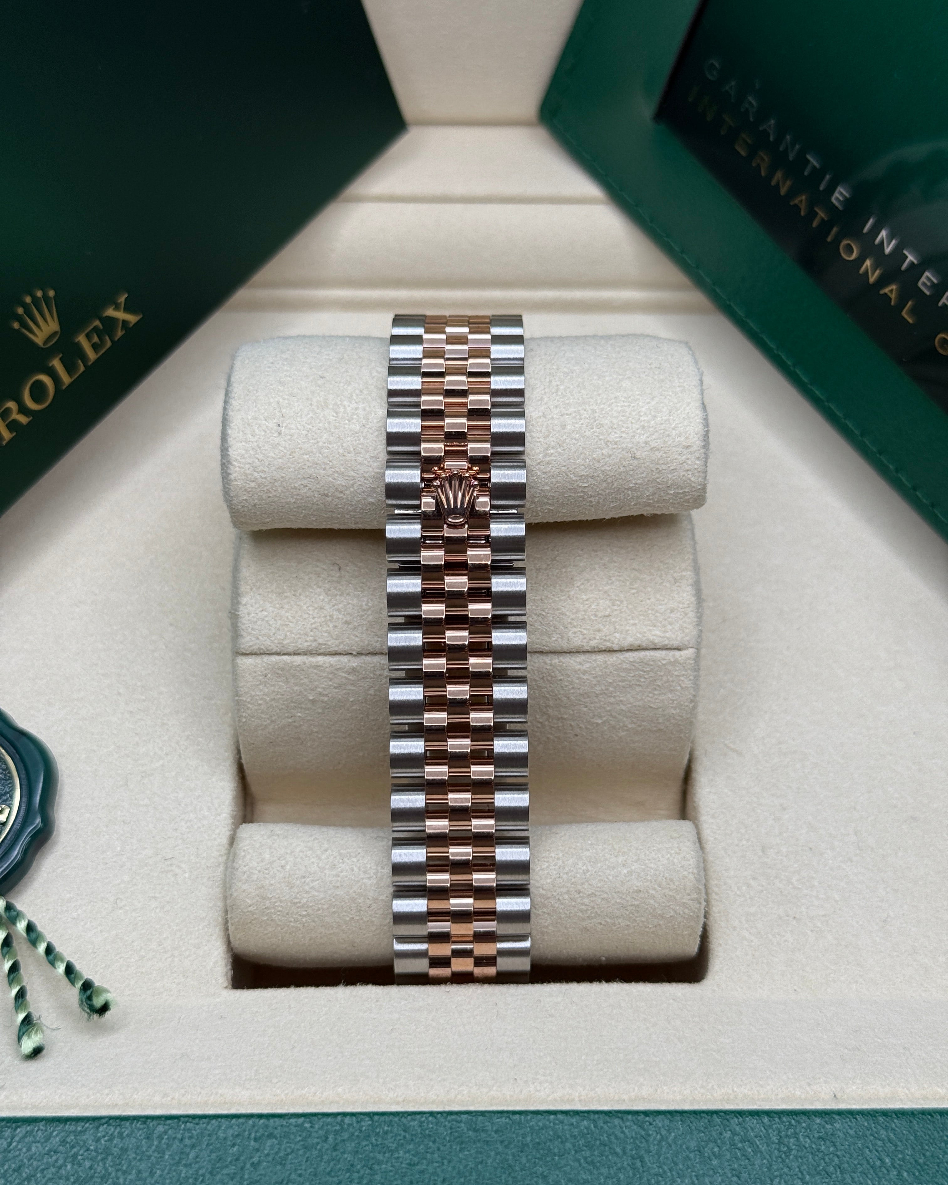 Datejust 31 Everose Gold Two-Tone Chocolate Roman Diamond Luxury Watch