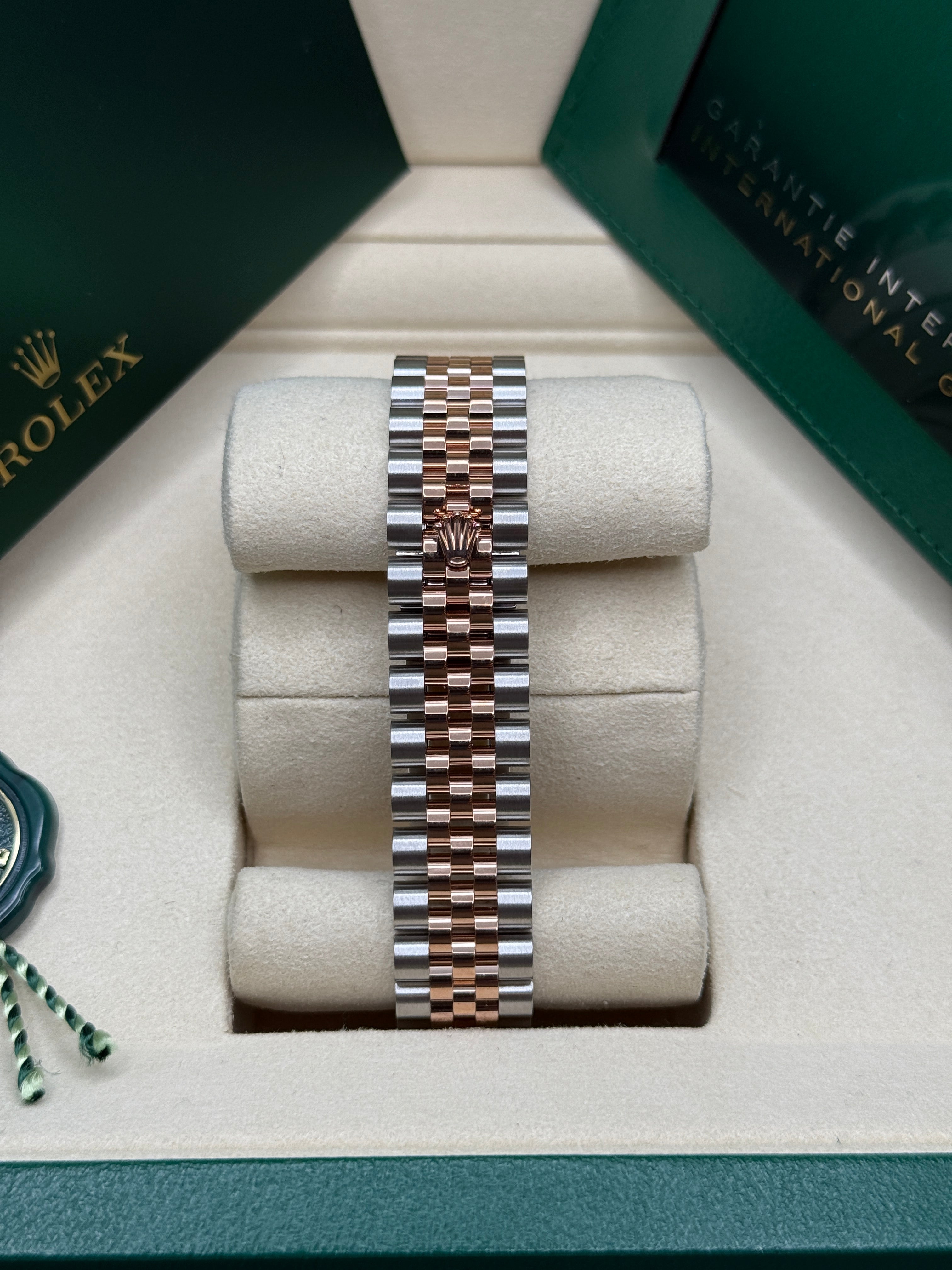 Datejust 31 Everose Gold Two-Tone Chocolate Roman Diamond Luxury Watch