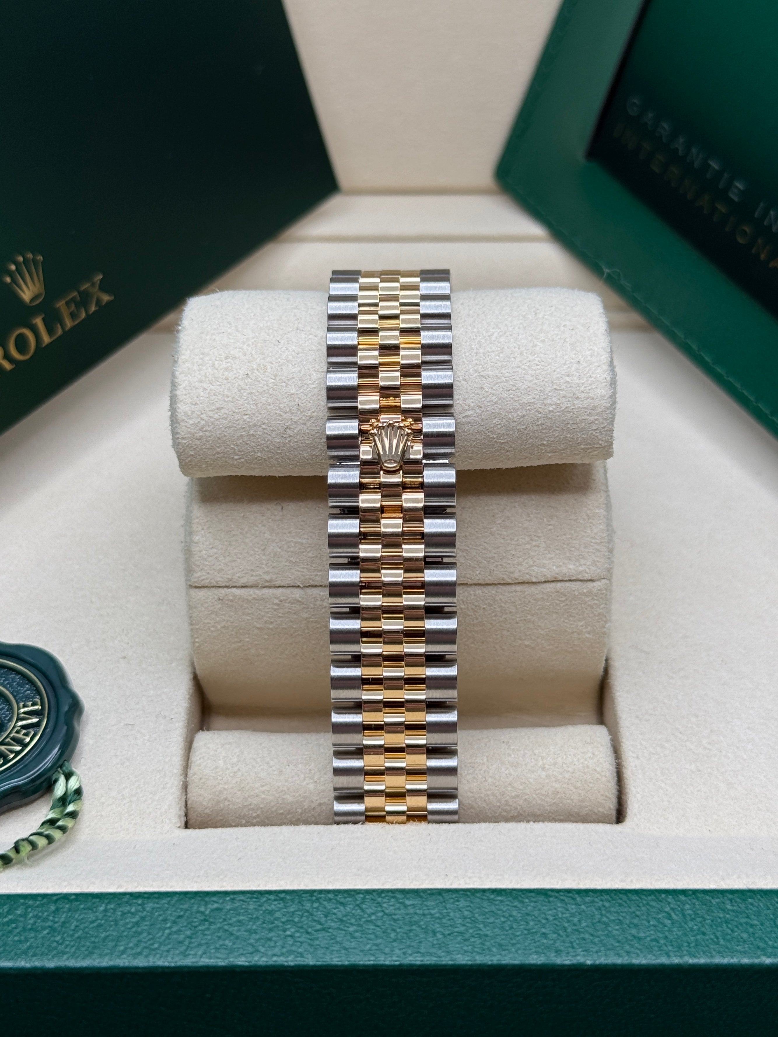 Datejust 31 Yellow Gold Two-Tone Champagne Index Luxury Watch
