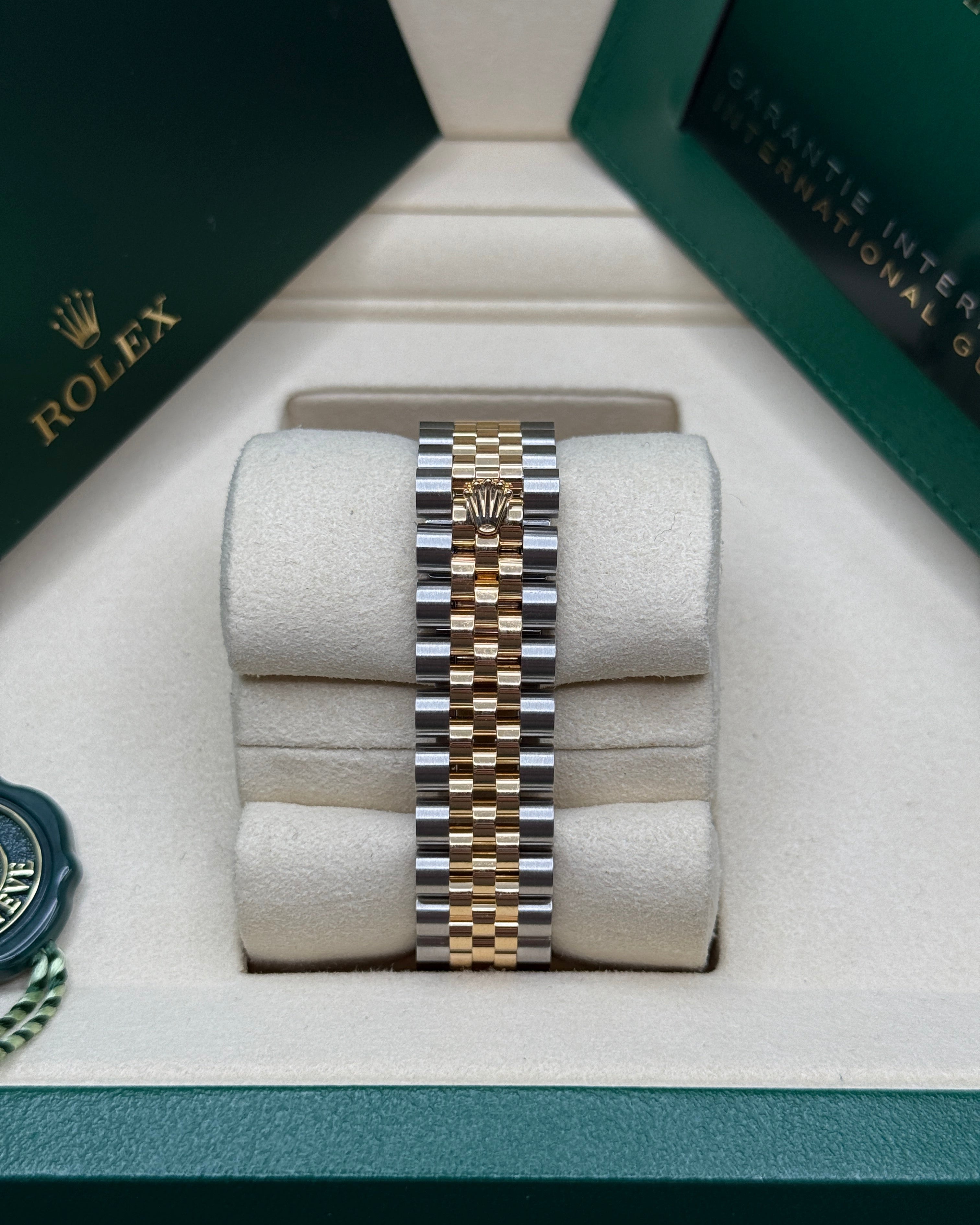 Datejust 31 Yellow Gold Two-Tone Silver Diamond Luxury Watch