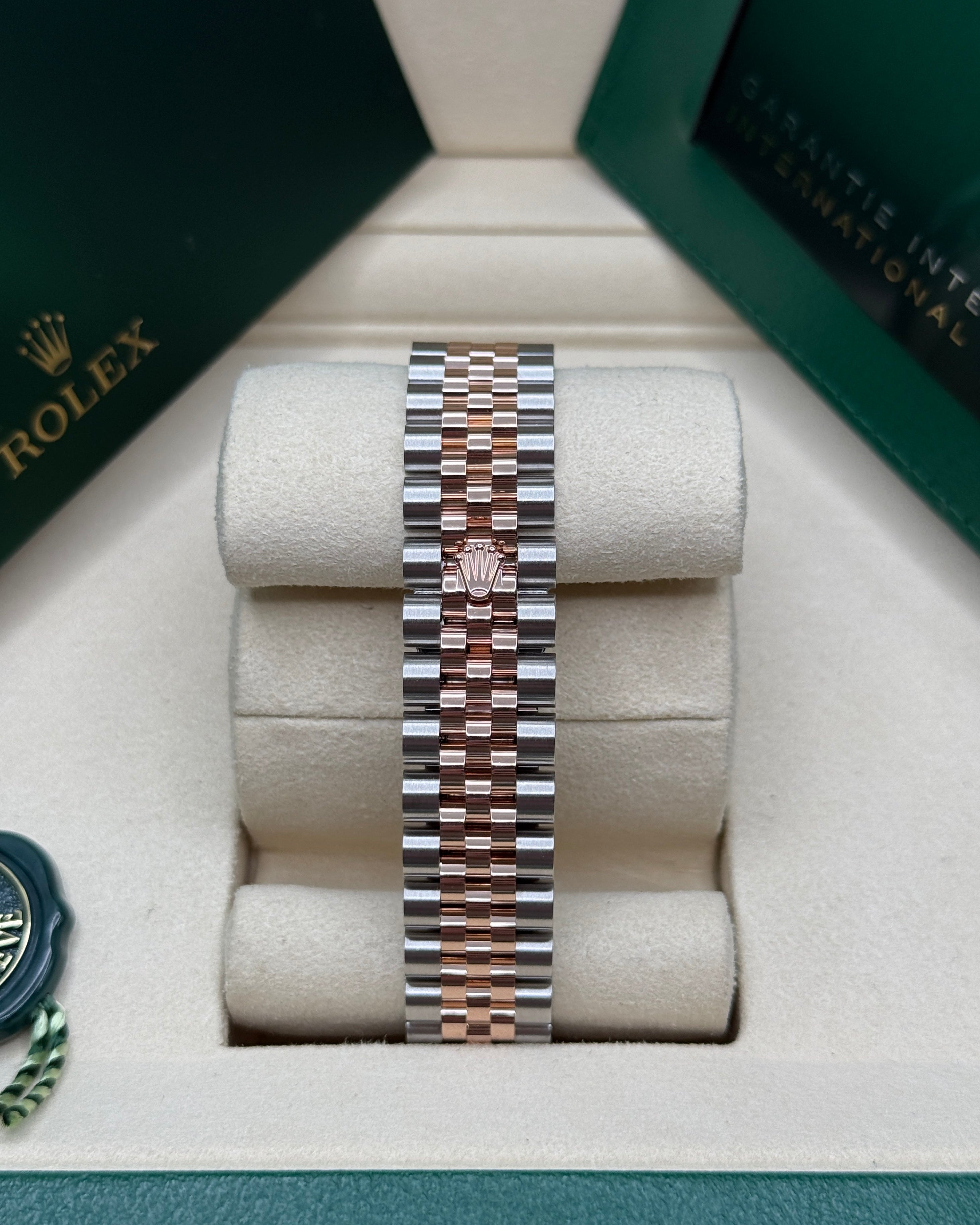 Datejust 31 Everose Gold Two-Tone Slate Roman Diamond Luxury Watch