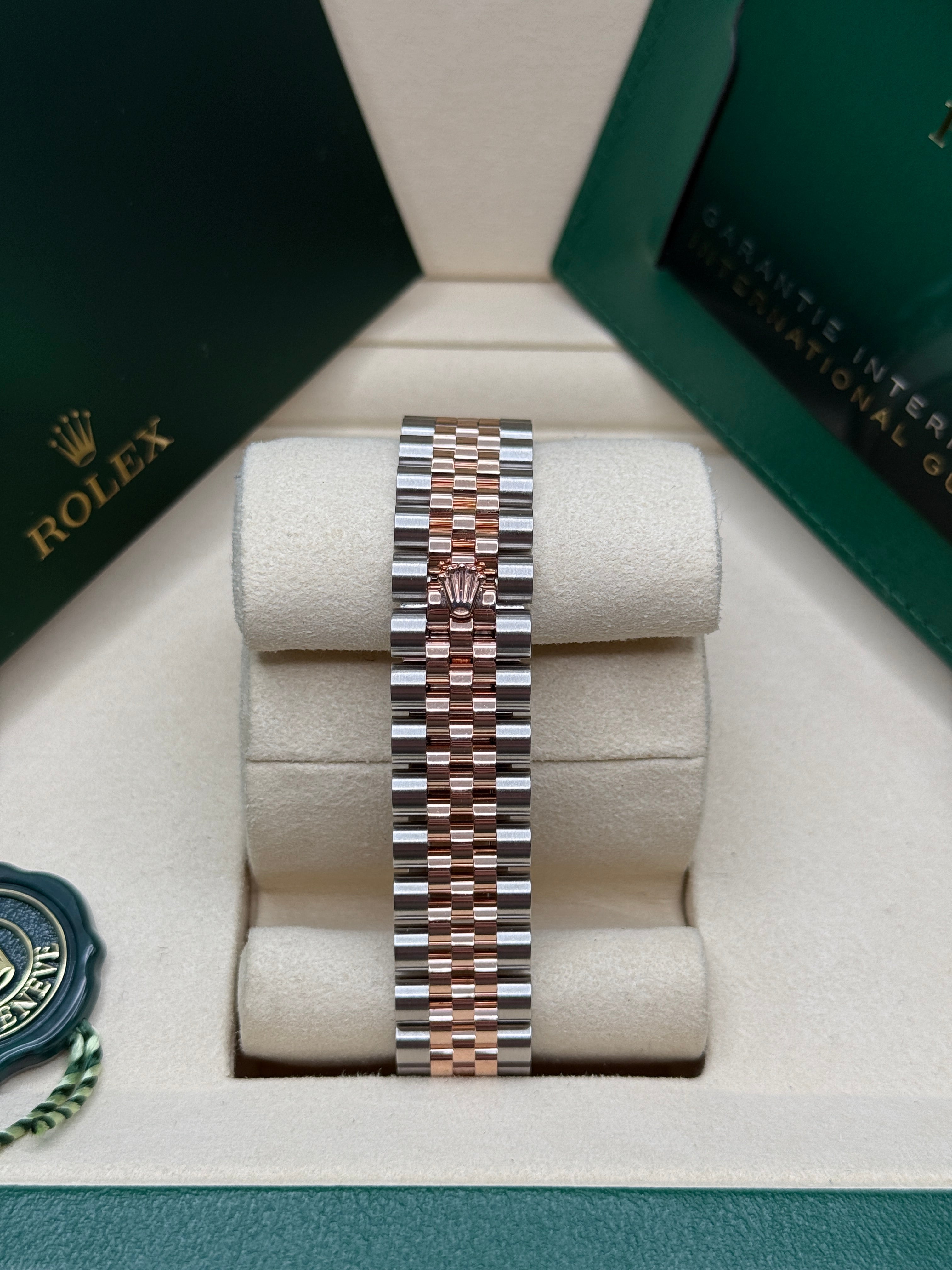 Datejust 31 Everose Gold Two-Tone White Roman Luxury Watch