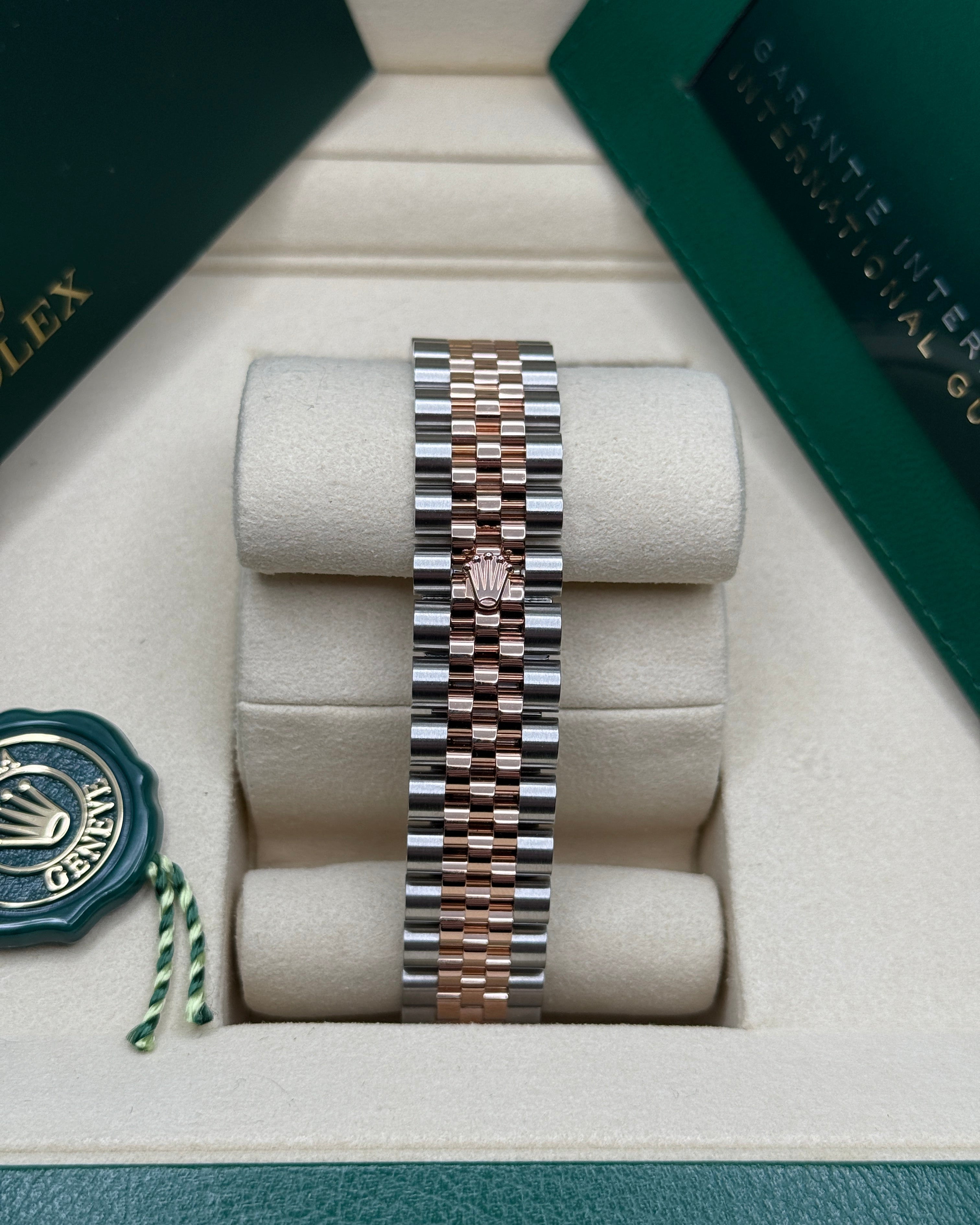 Datejust 31 Everose Gold Two-Tone Chocolate Diamond Luxury Watch