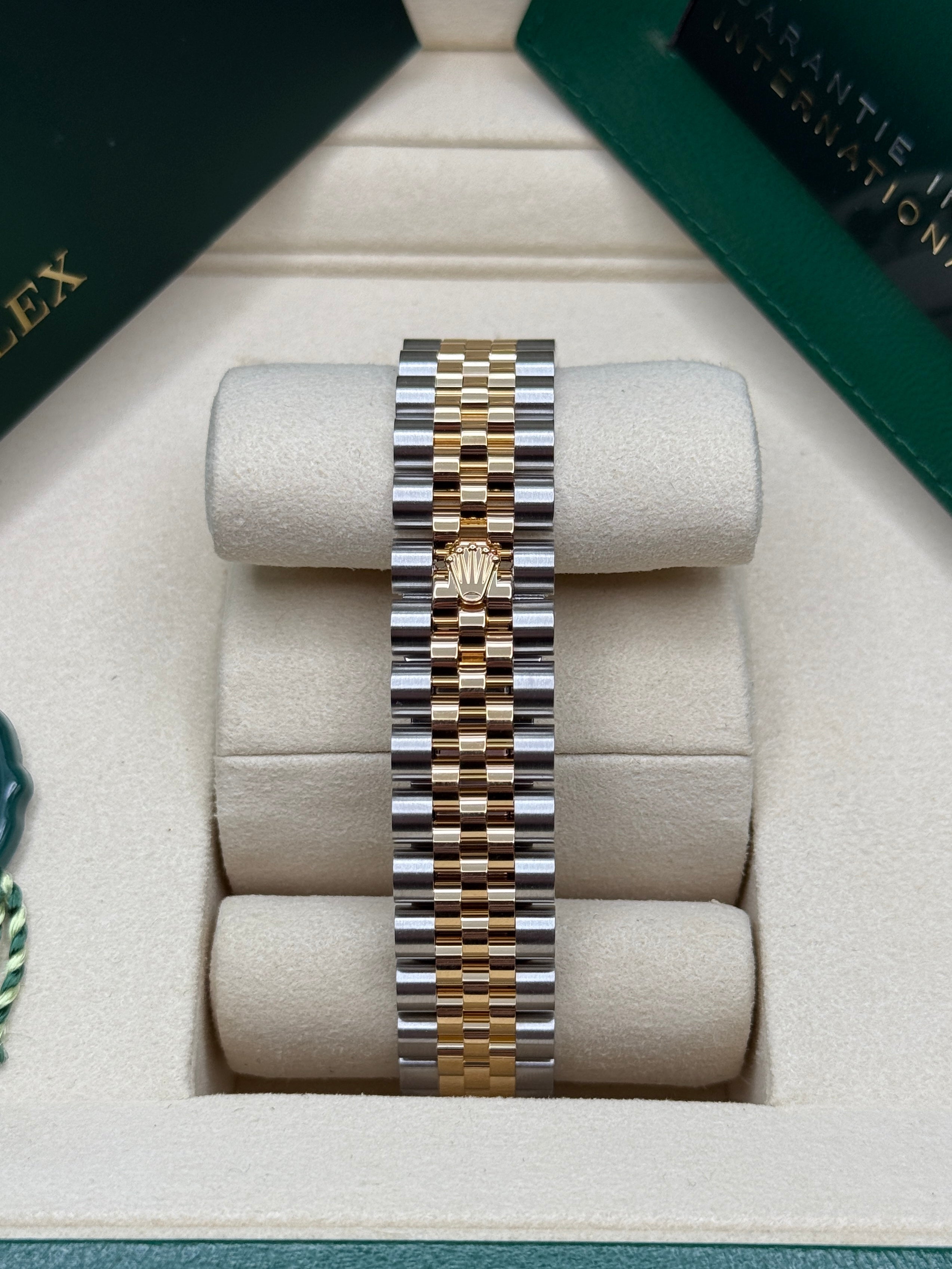 Datejust 31 Yellow Gold Two-Tone Champagne Diamond Luxury Watch