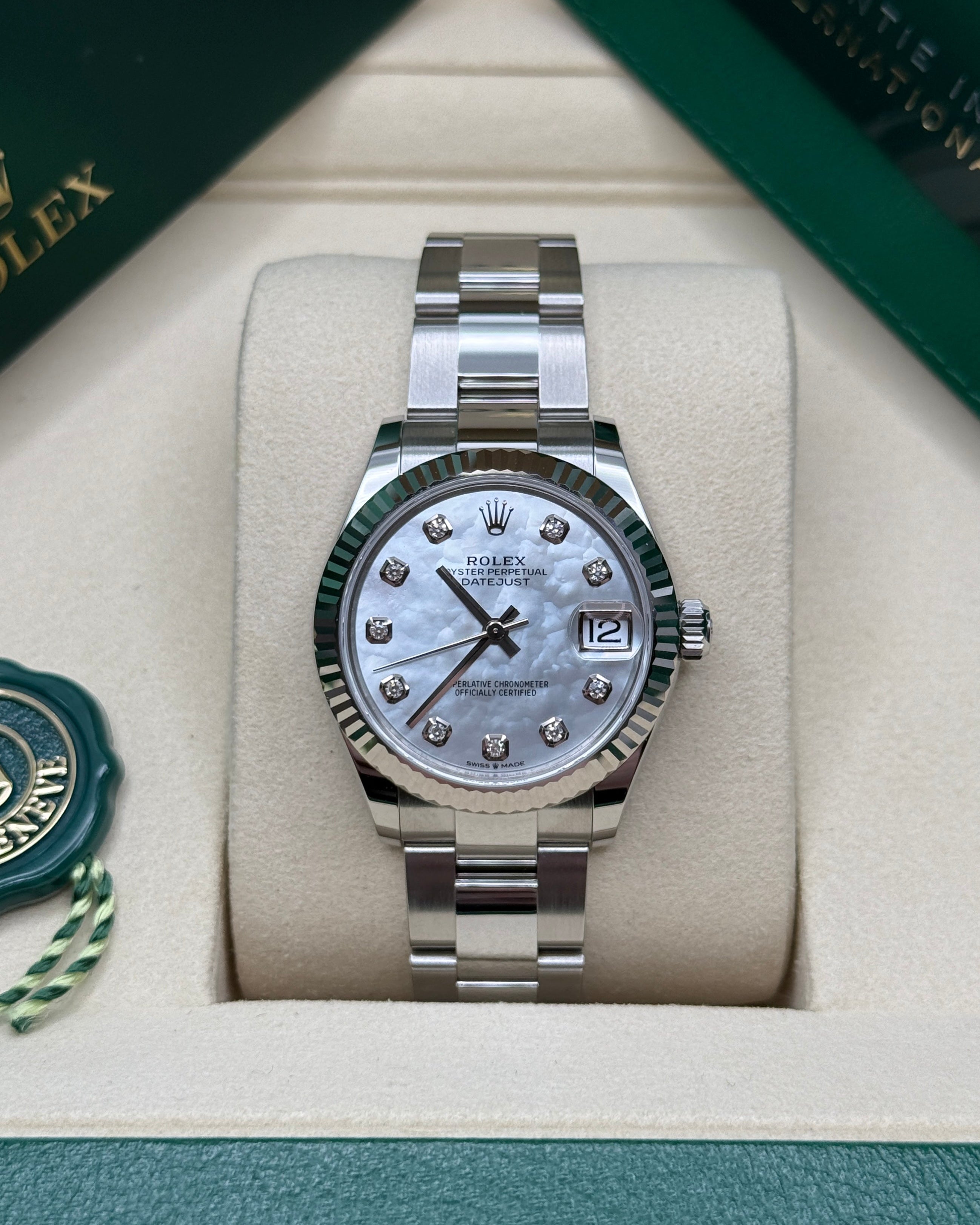 Datejust 31 Mother of Pearl Diamond Luxury Watch
