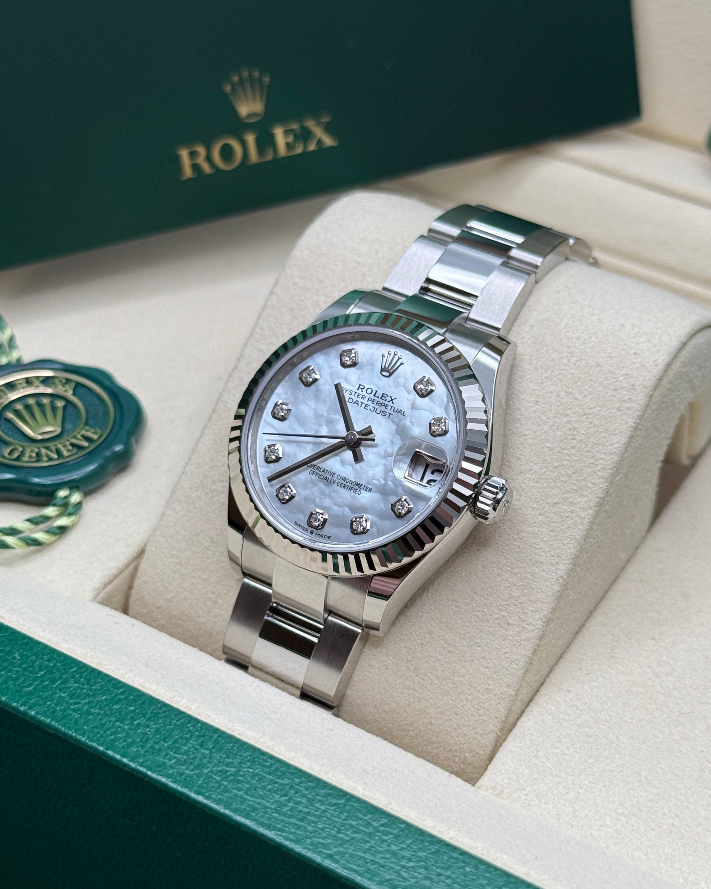 Datejust 31 Mother of Pearl Diamond Luxury Watch