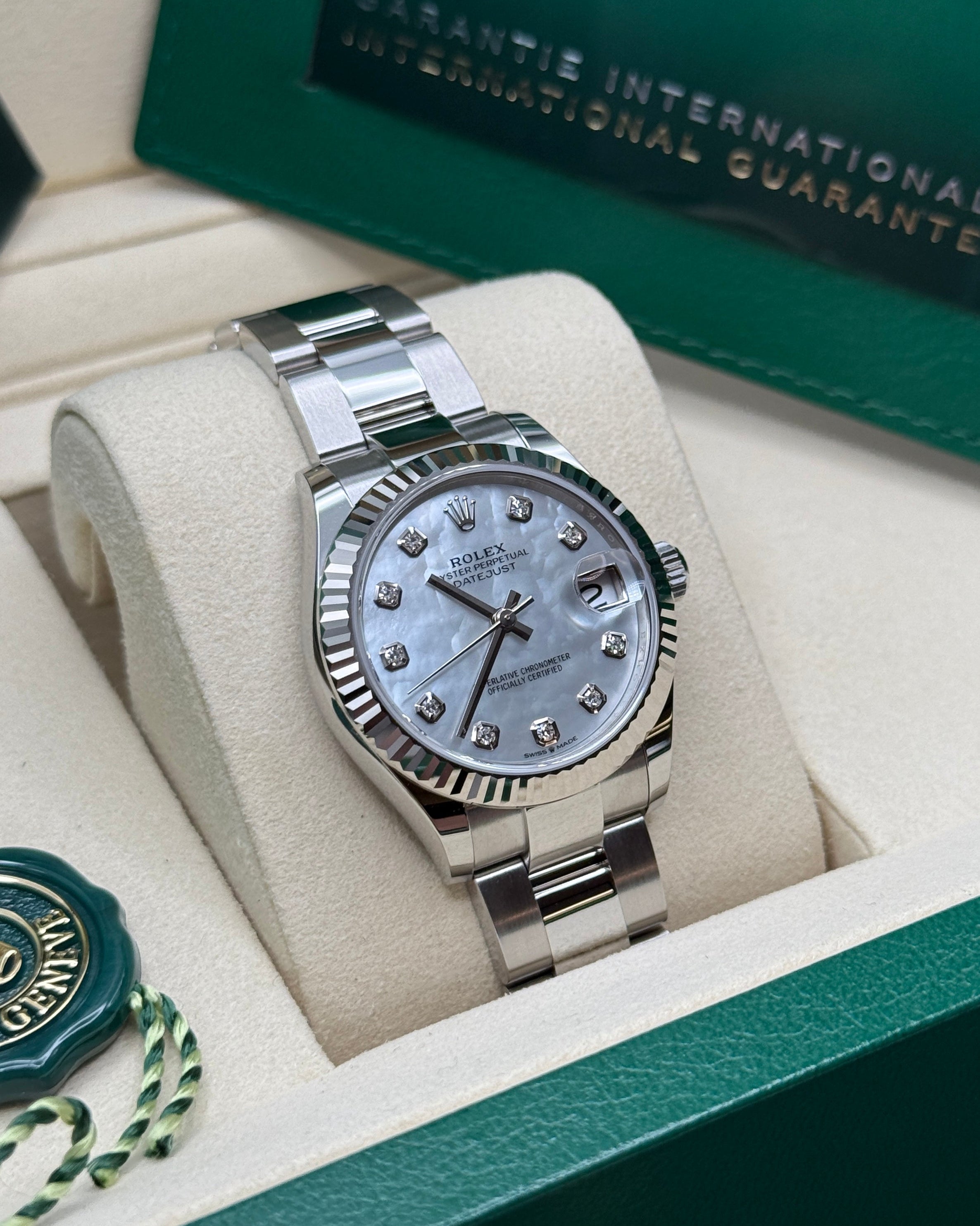 Datejust 31 Mother of Pearl Diamond Luxury Watch