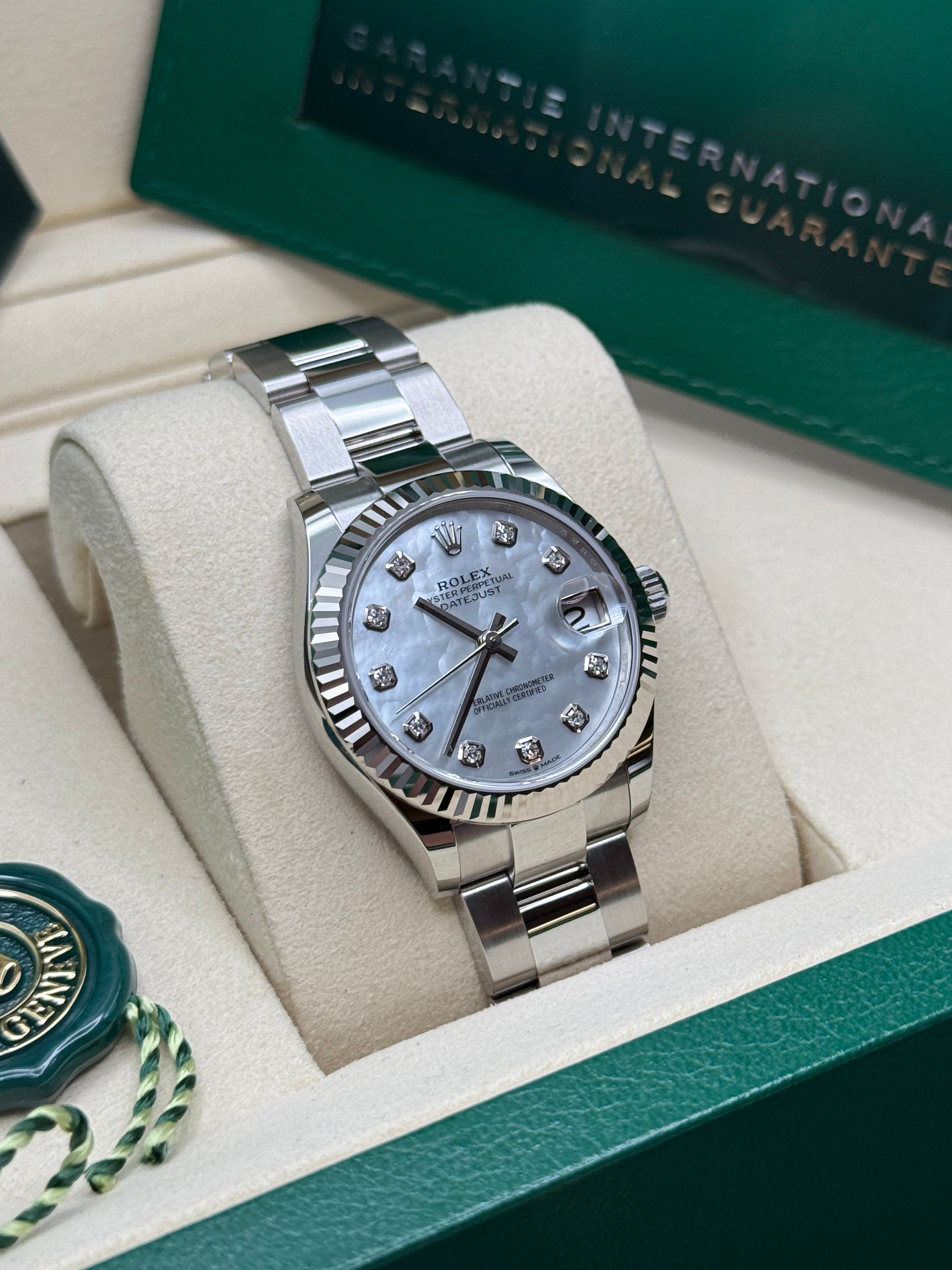 Datejust 31 Mother of Pearl Diamond Luxury Watch