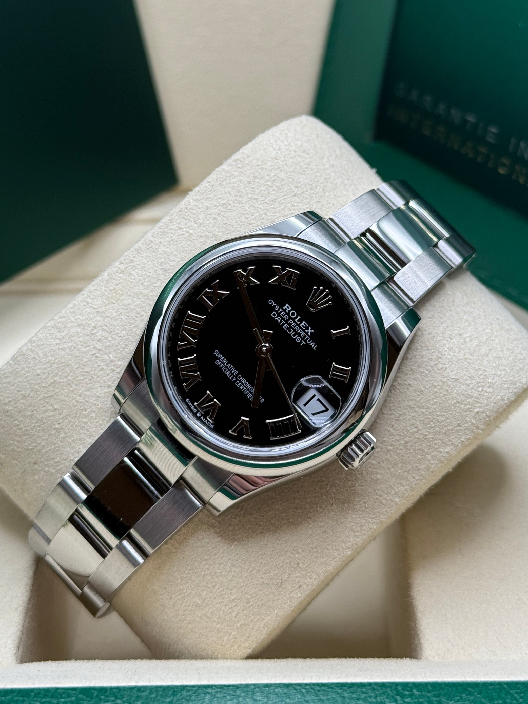 Datejust 31 Black Roman Luxury Watch
