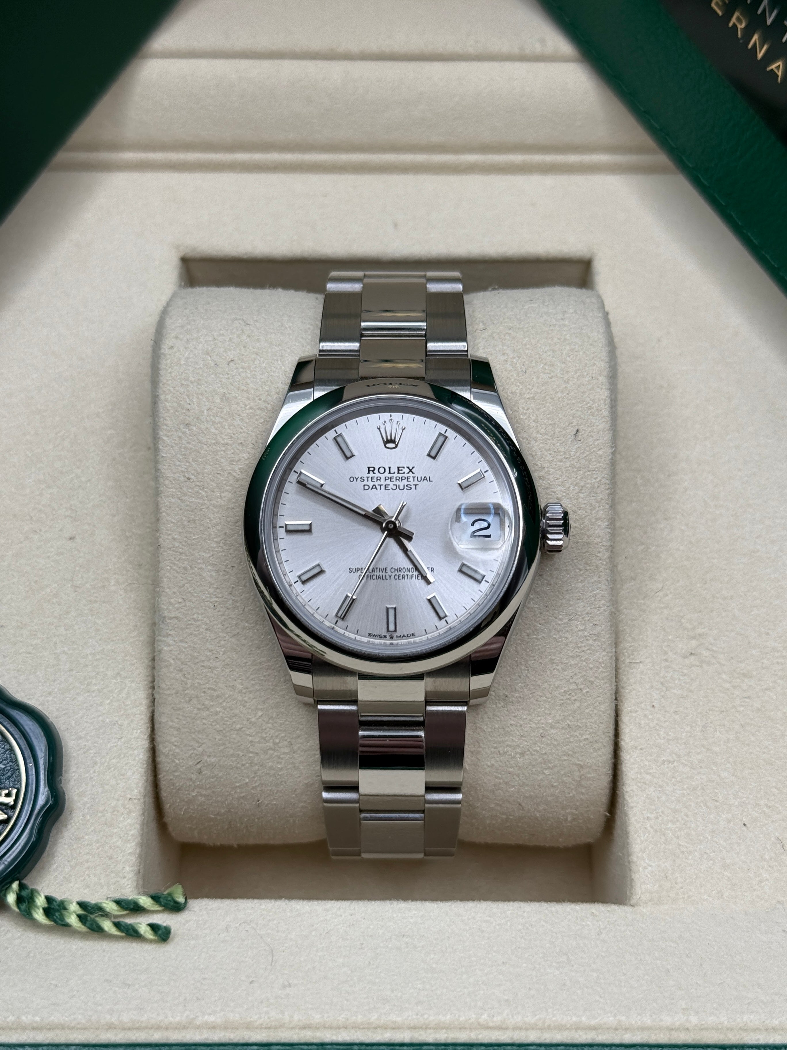 Datejust 31 Silver Index Luxury Watch