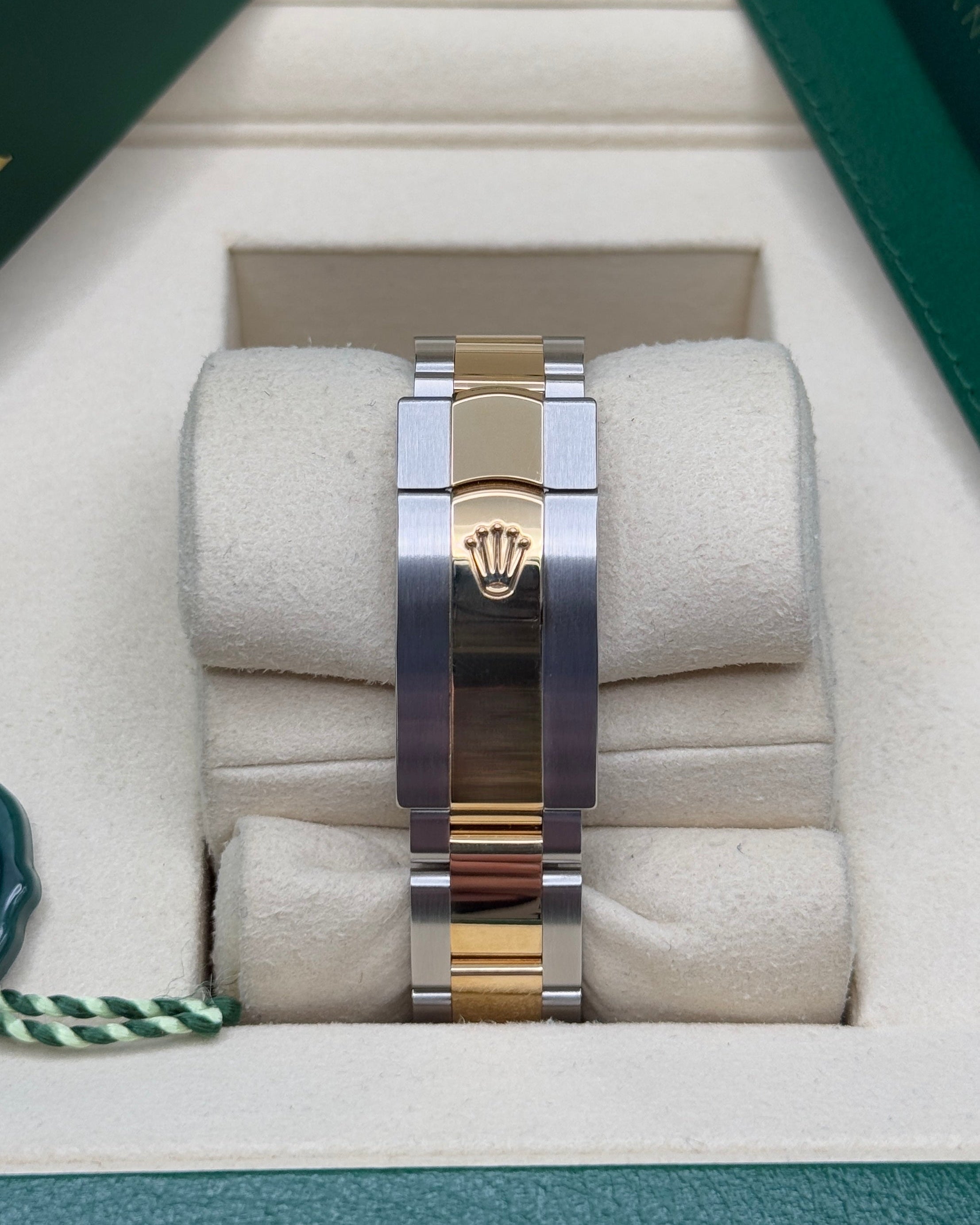 Datejust 31 Yellow Gold Two-Tone Mother of Pearl Diamond Luxury Watch
