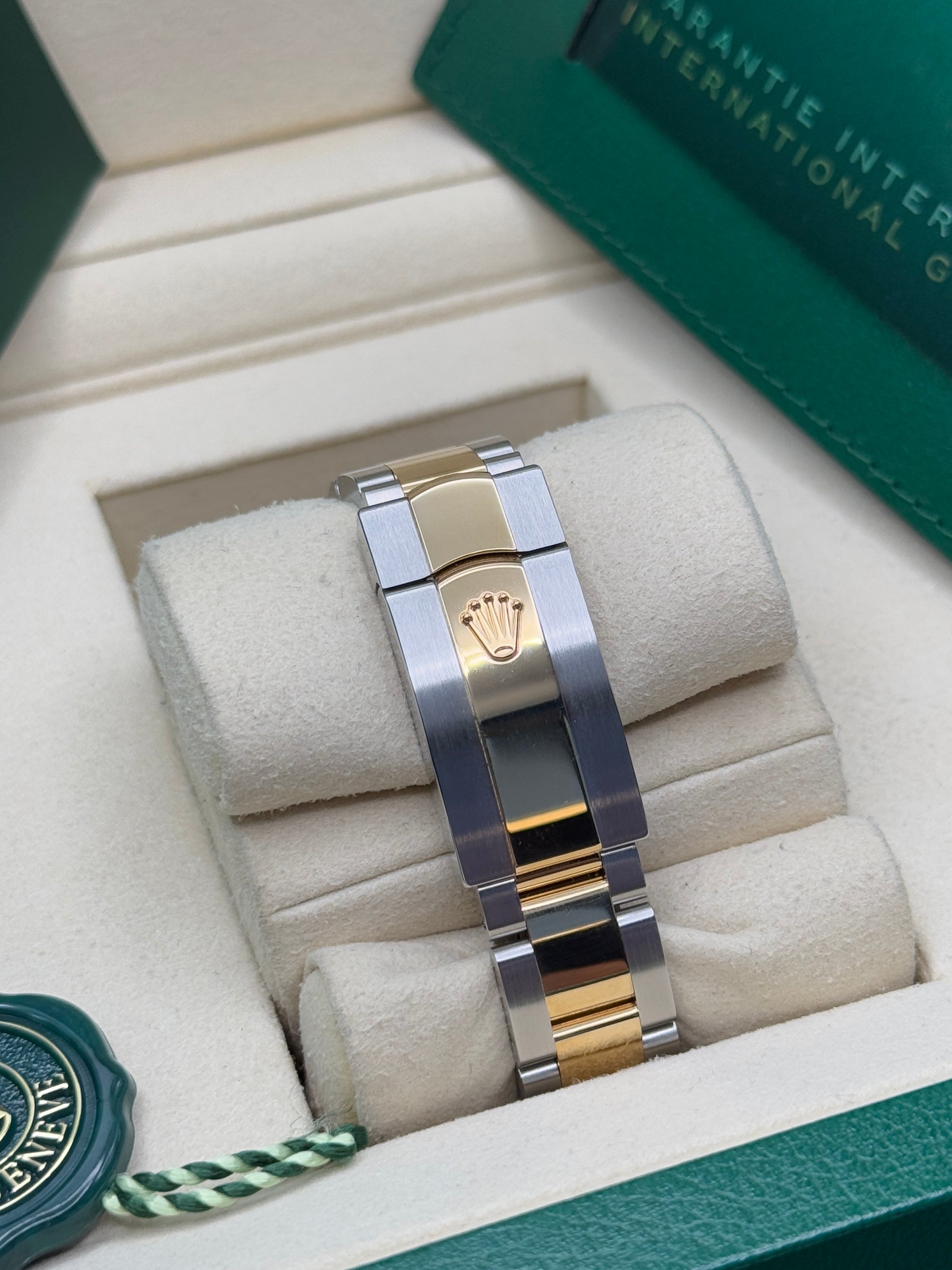 Datejust 31 Yellow Gold Two-Tone Mother of Pearl Diamond Luxury Watch