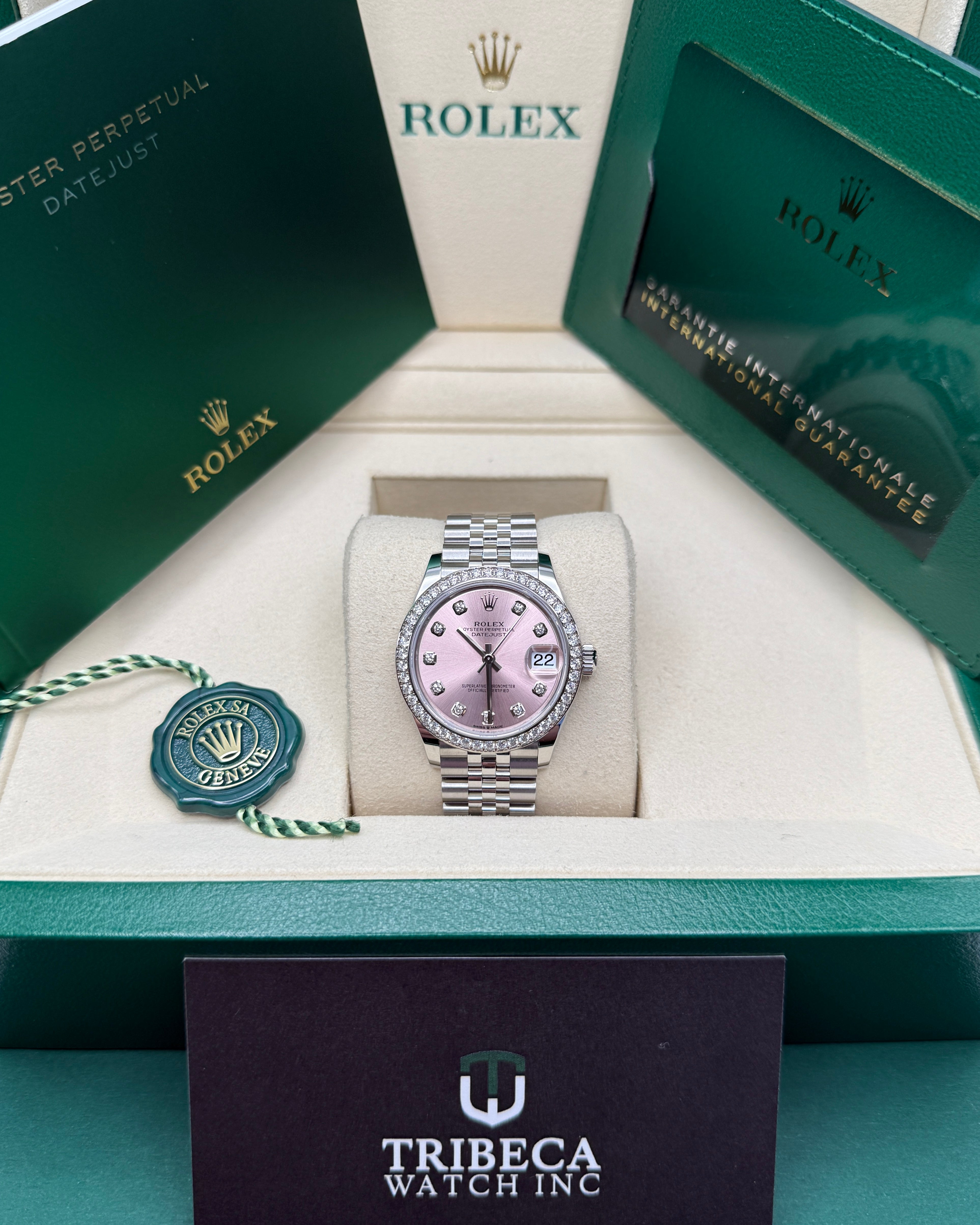 Datejust 31 Pink Diamond Luxury Watch
