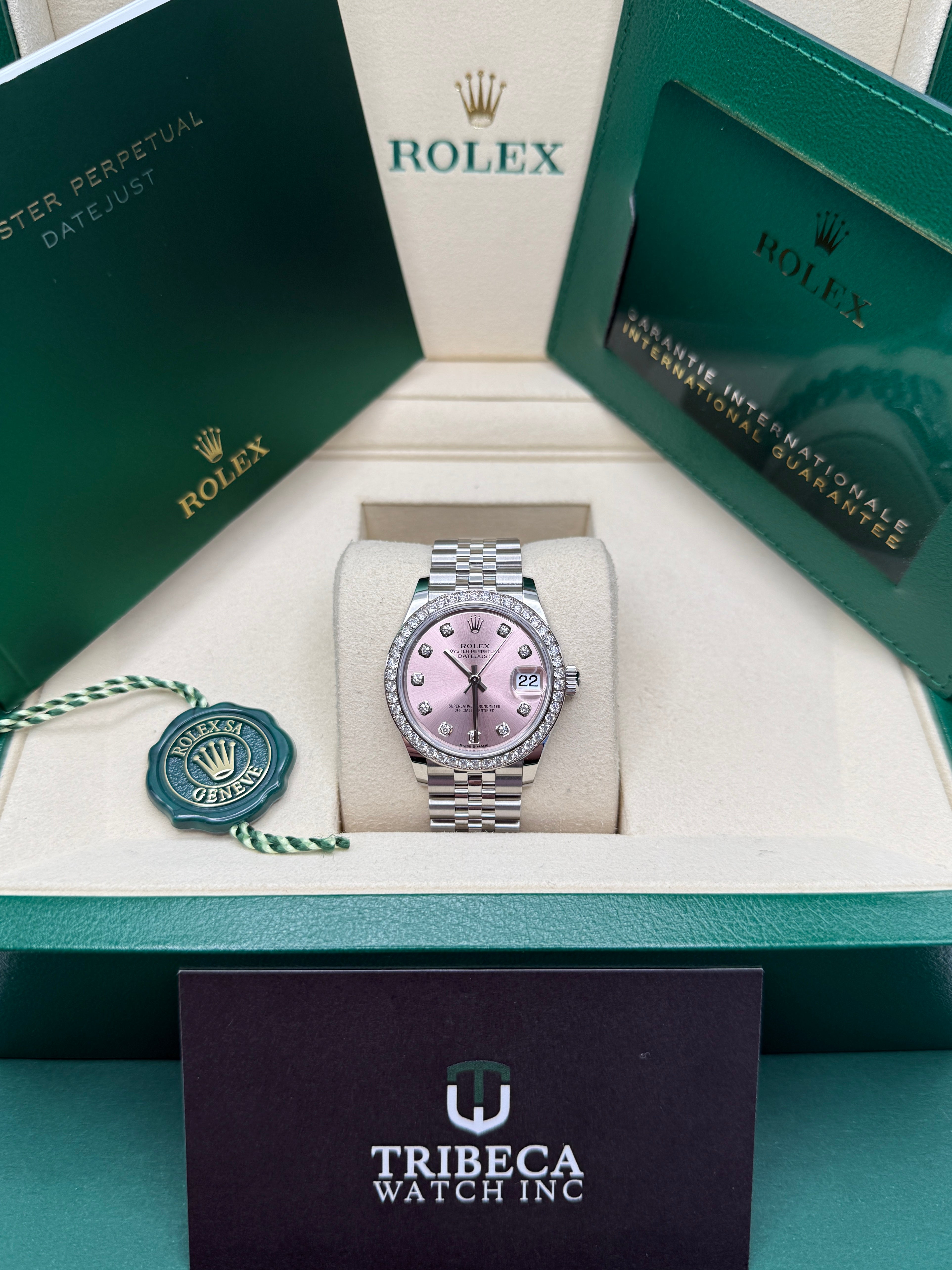 Datejust 31 Pink Diamond Luxury Watch