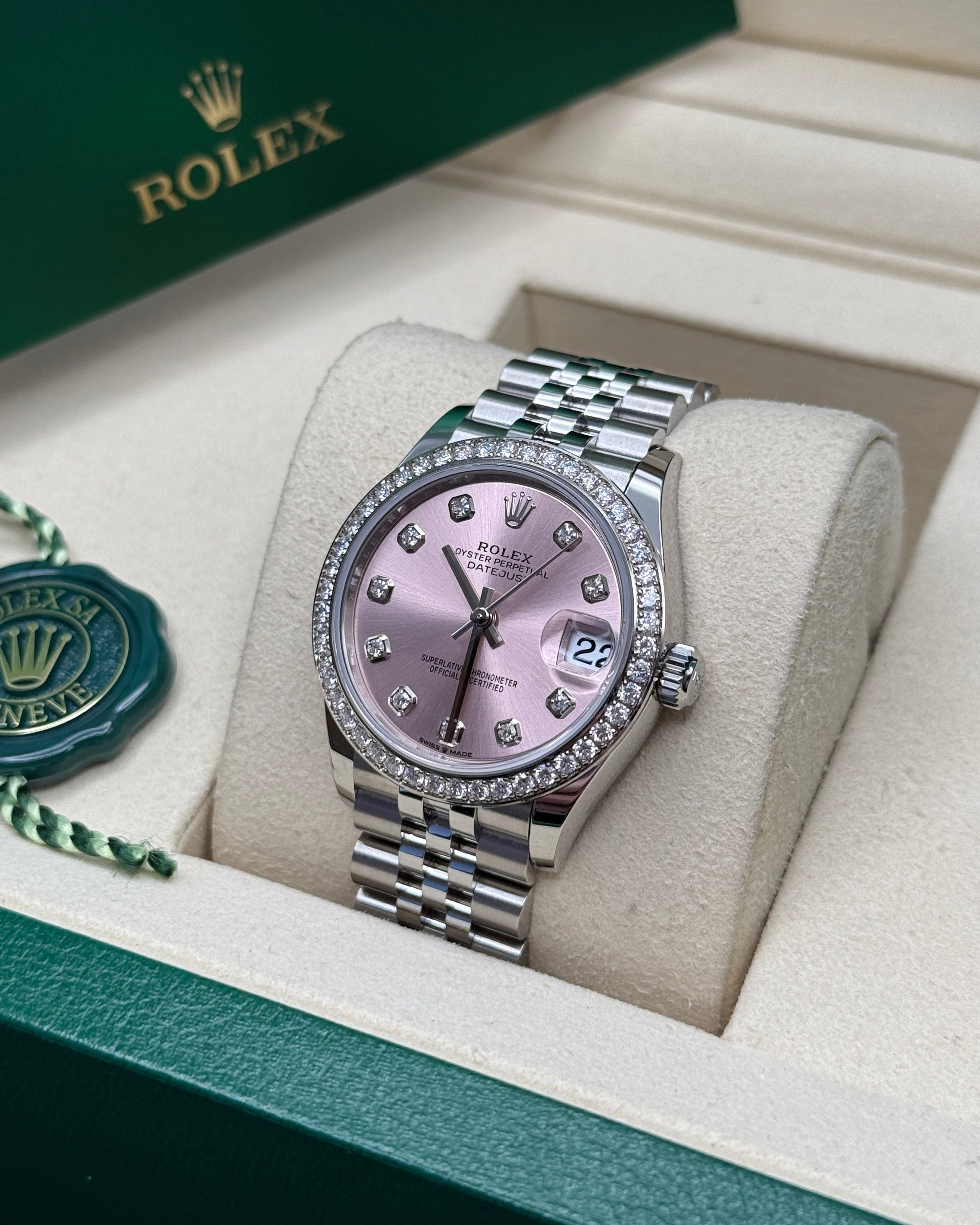 Datejust 31 Pink Diamond Luxury Watch