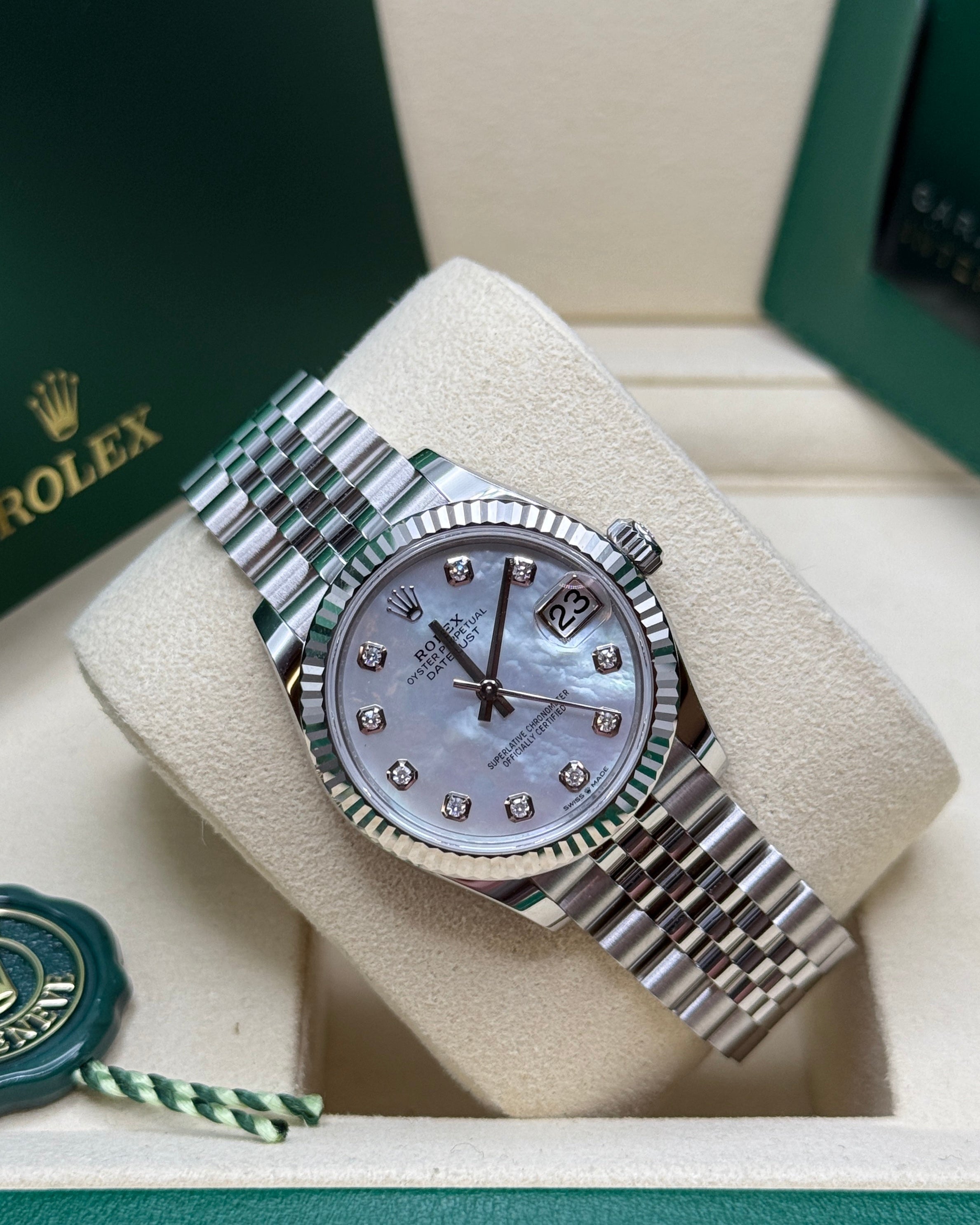 Datejust 31 Mother of Pearl Diamond Luxury Watch