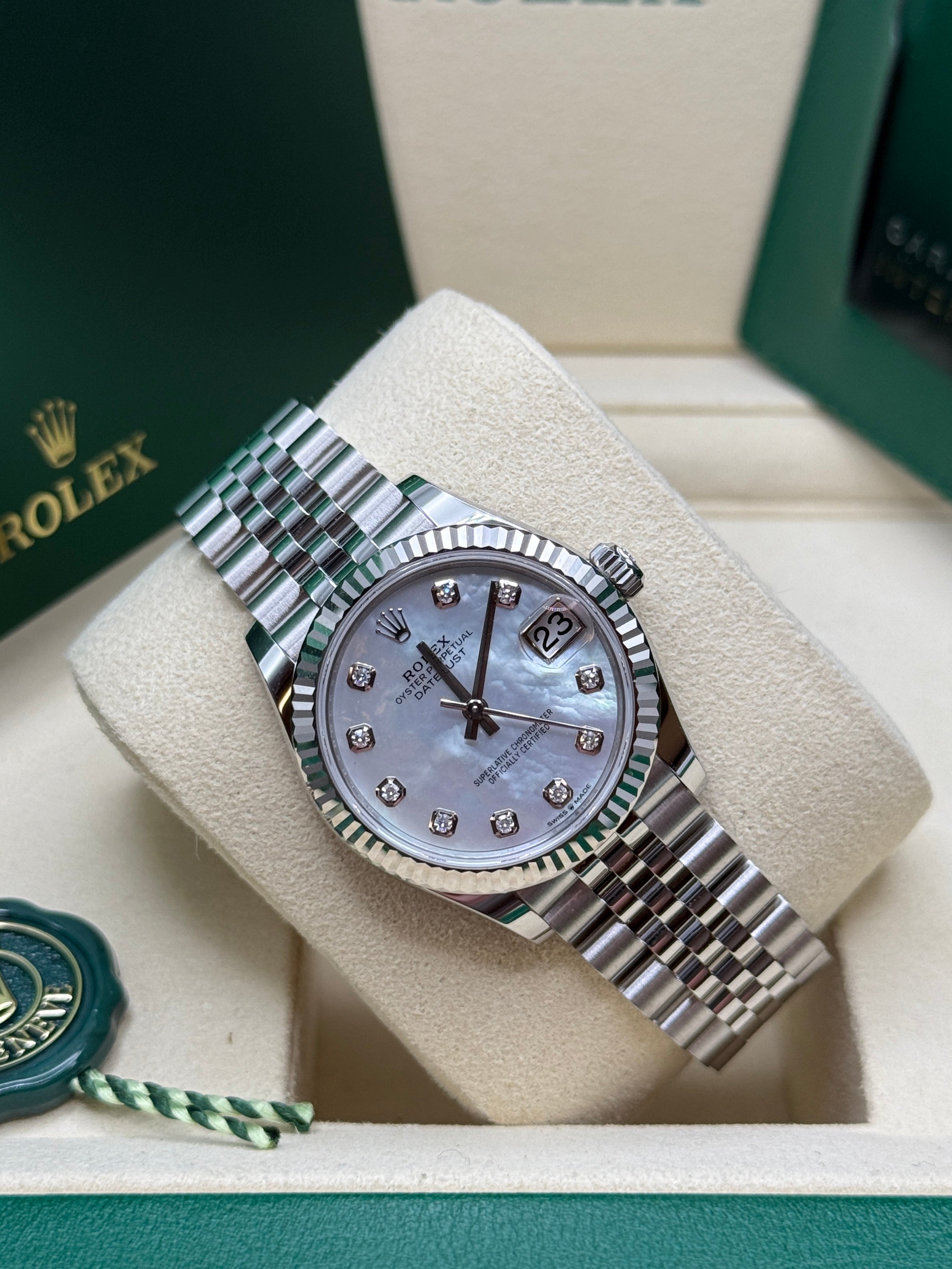 Datejust 31 Mother of Pearl Diamond Luxury Watch
