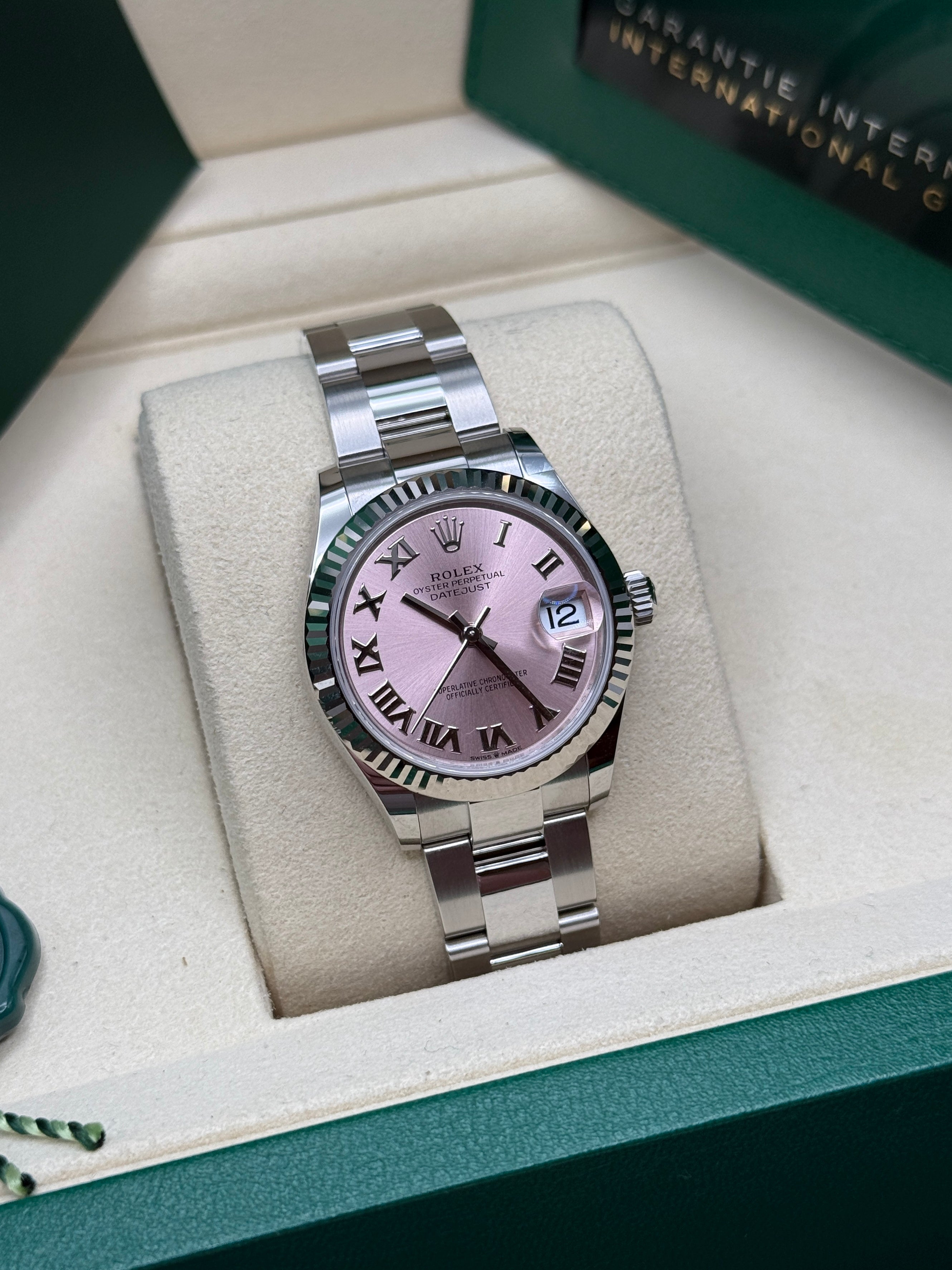 Datejust 31 Pink Roman Luxury Watch
