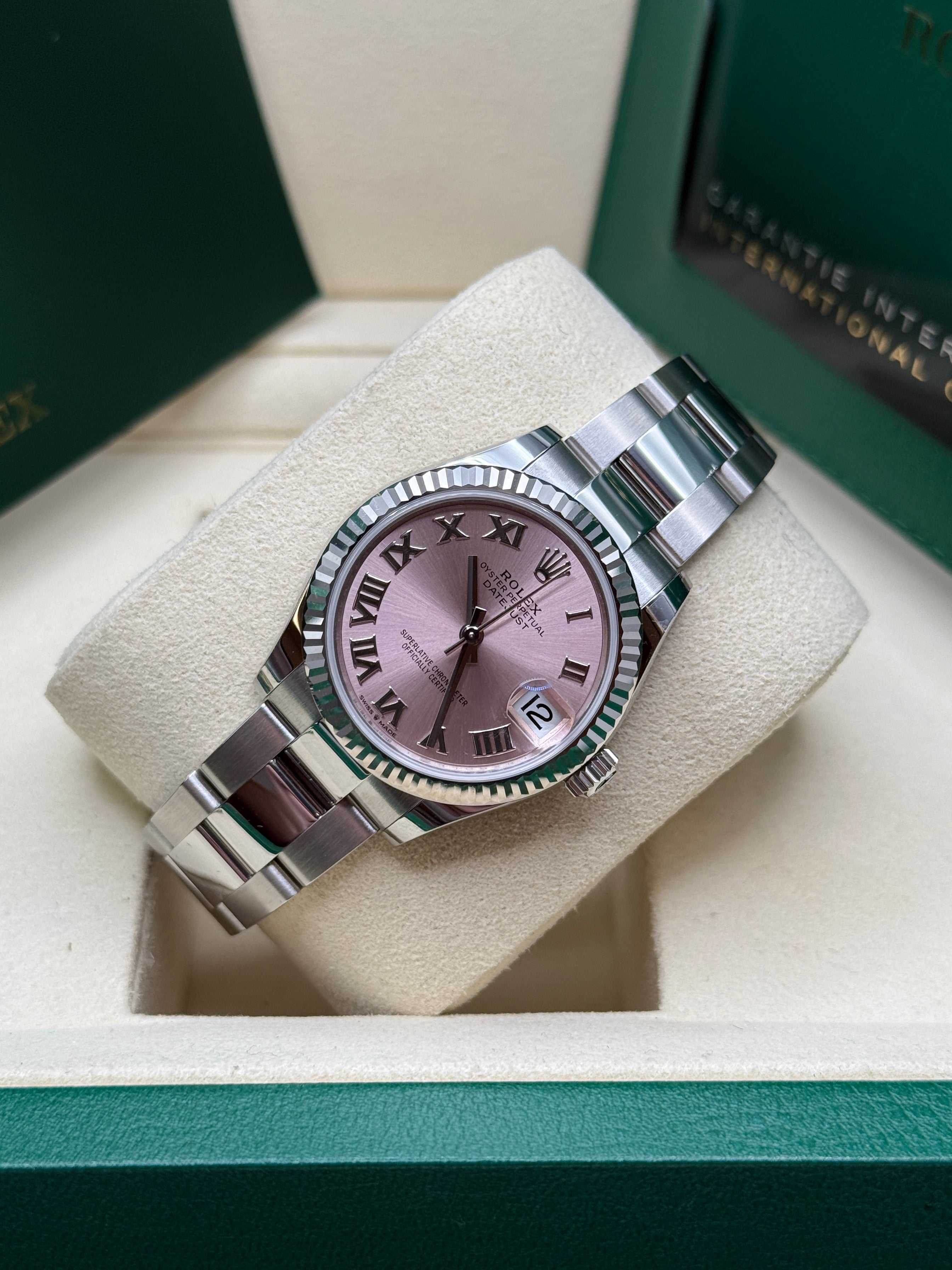 Datejust 31 Pink Roman Luxury Watch