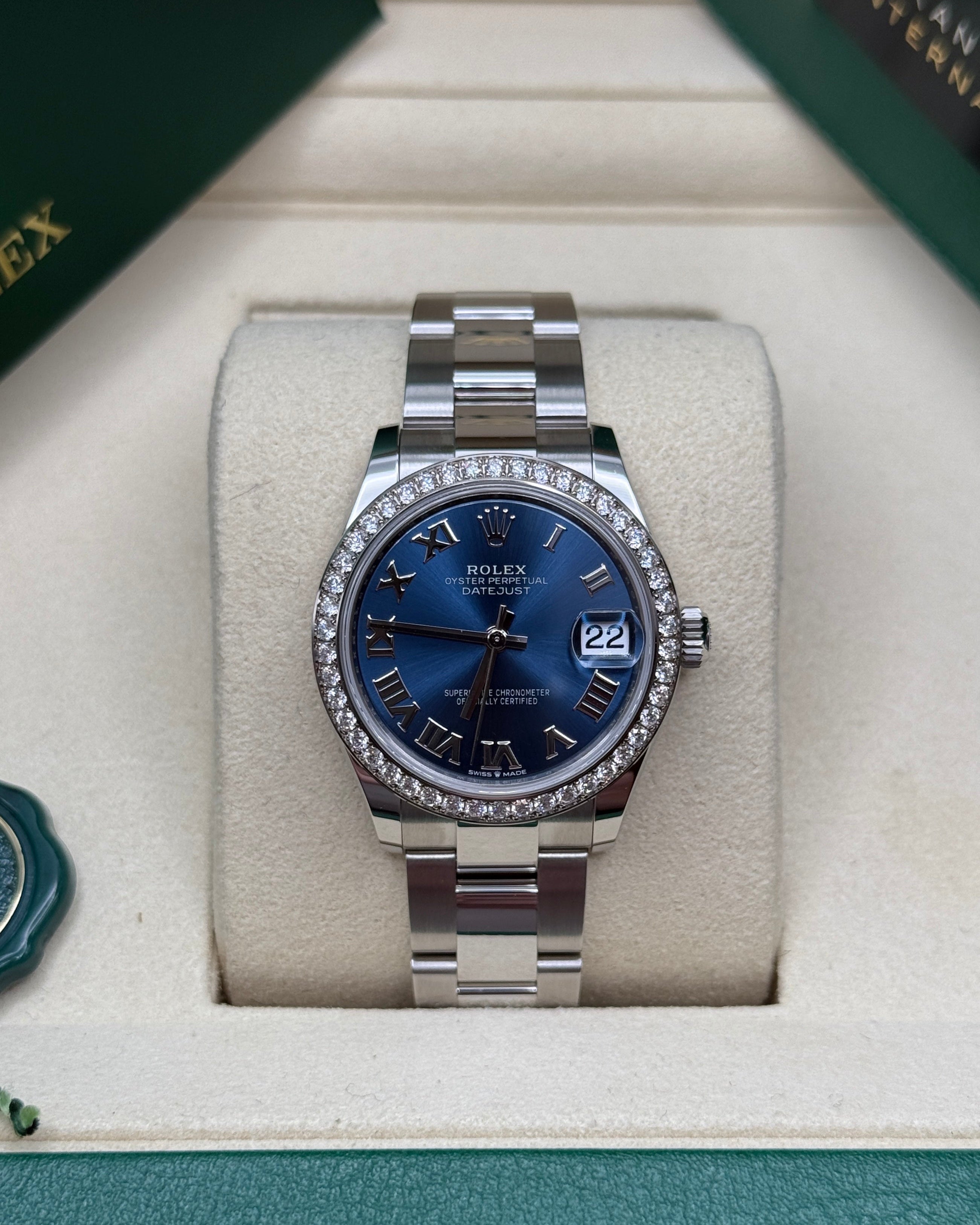 Datejust 31 Midnight Blue Roman Luxury Watch