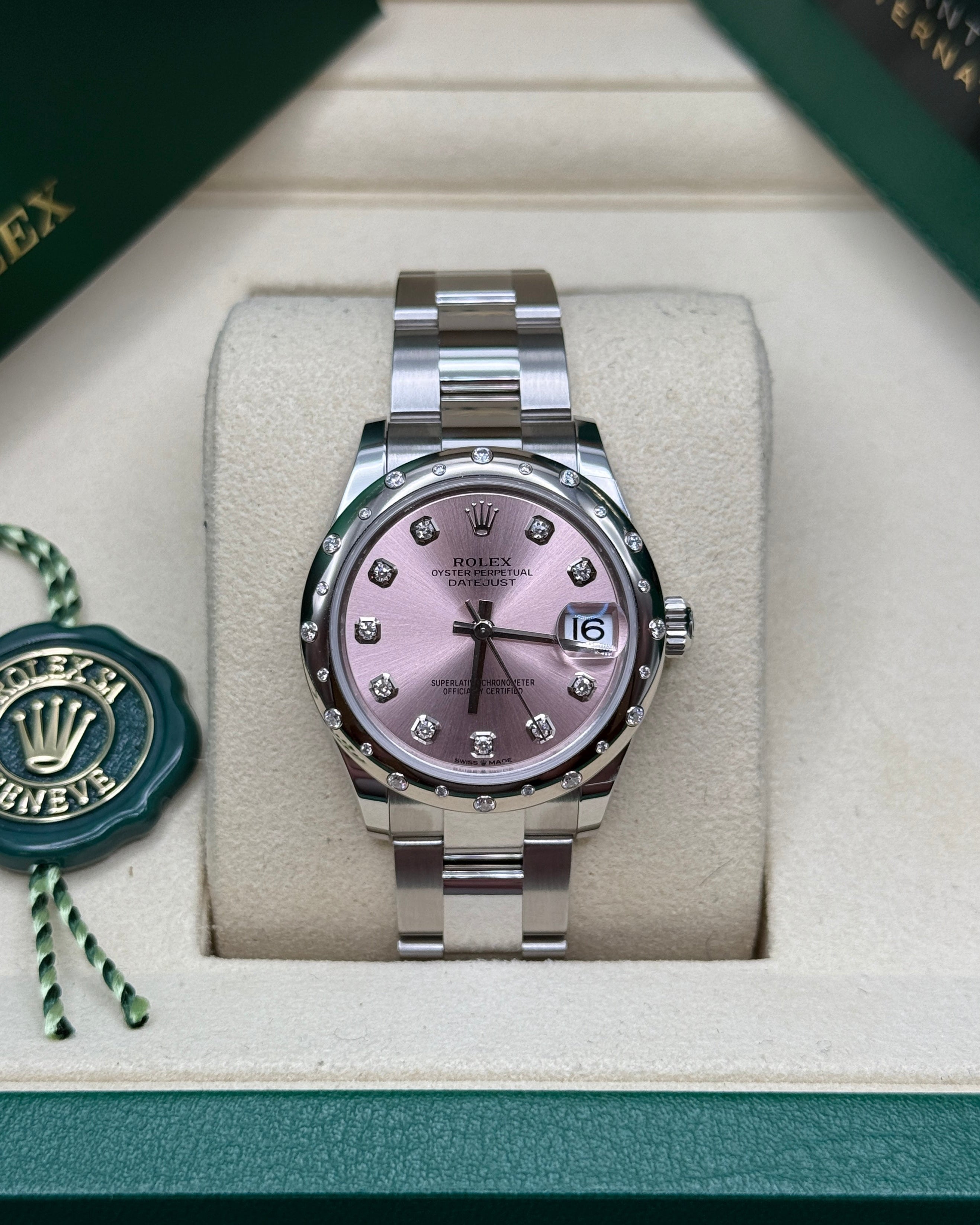 Datejust 31 Pink Diamond Luxury Watch