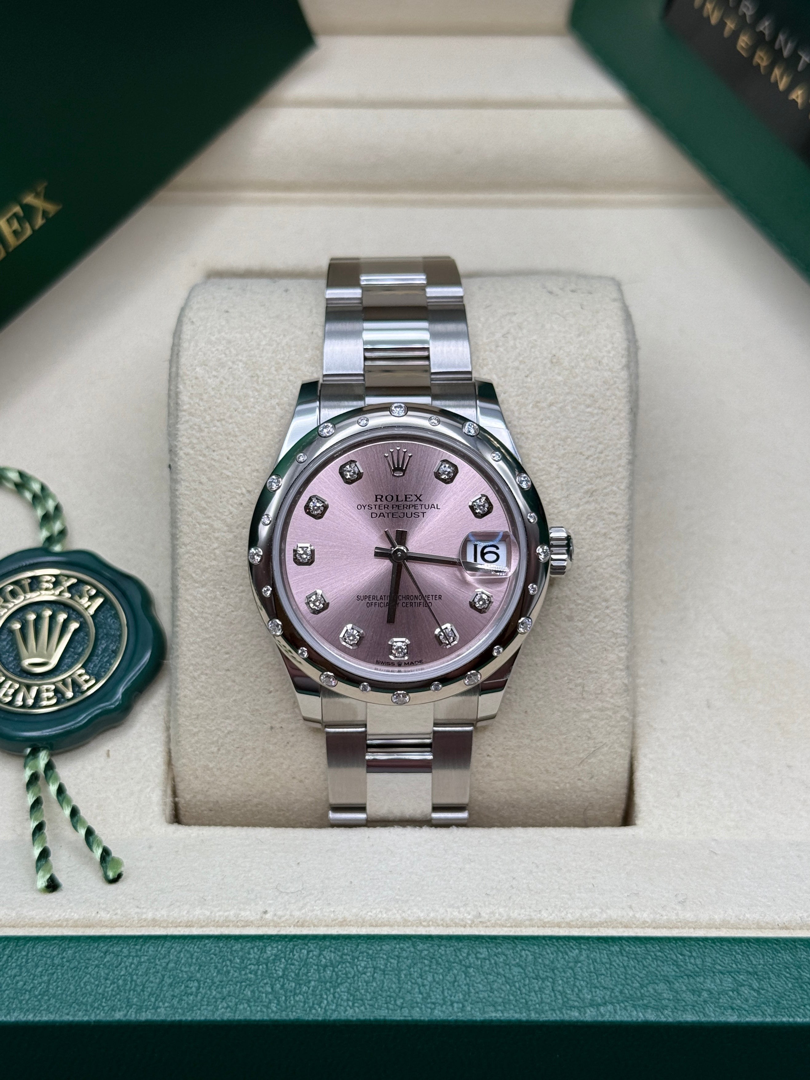 Datejust 31 Pink Diamond Luxury Watch