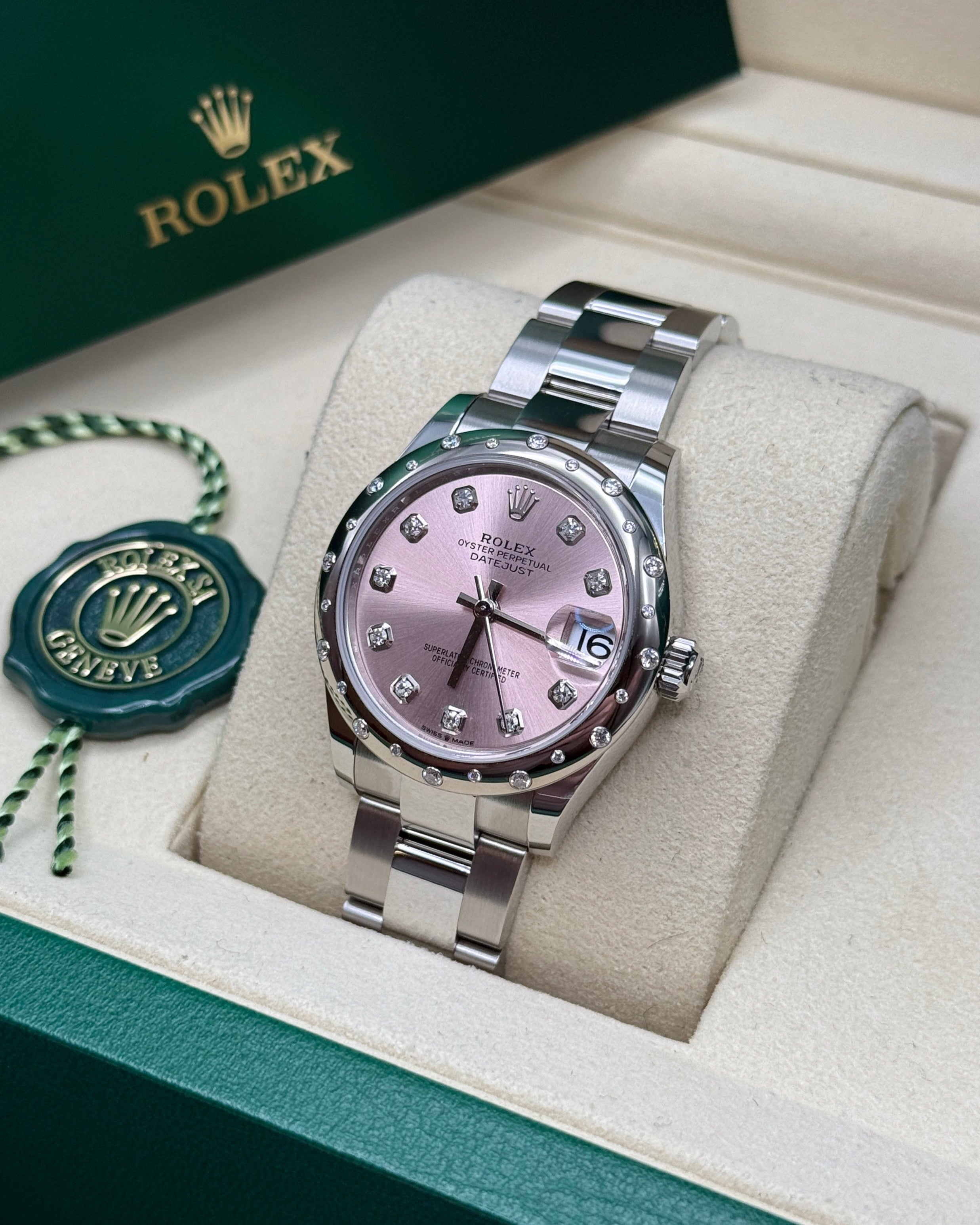 Datejust 31 Pink Diamond Luxury Watch