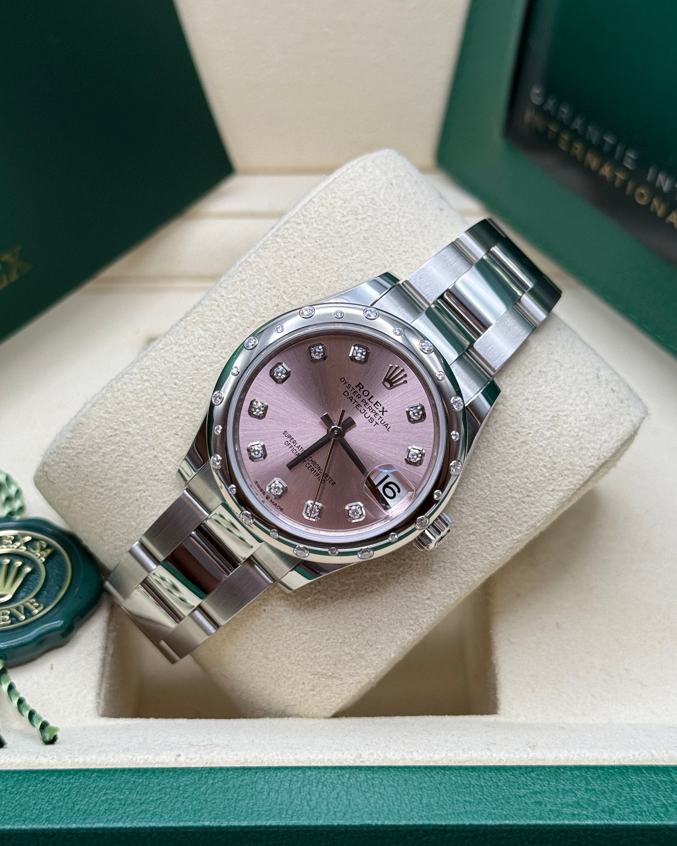 Datejust 31 Pink Diamond Luxury Watch