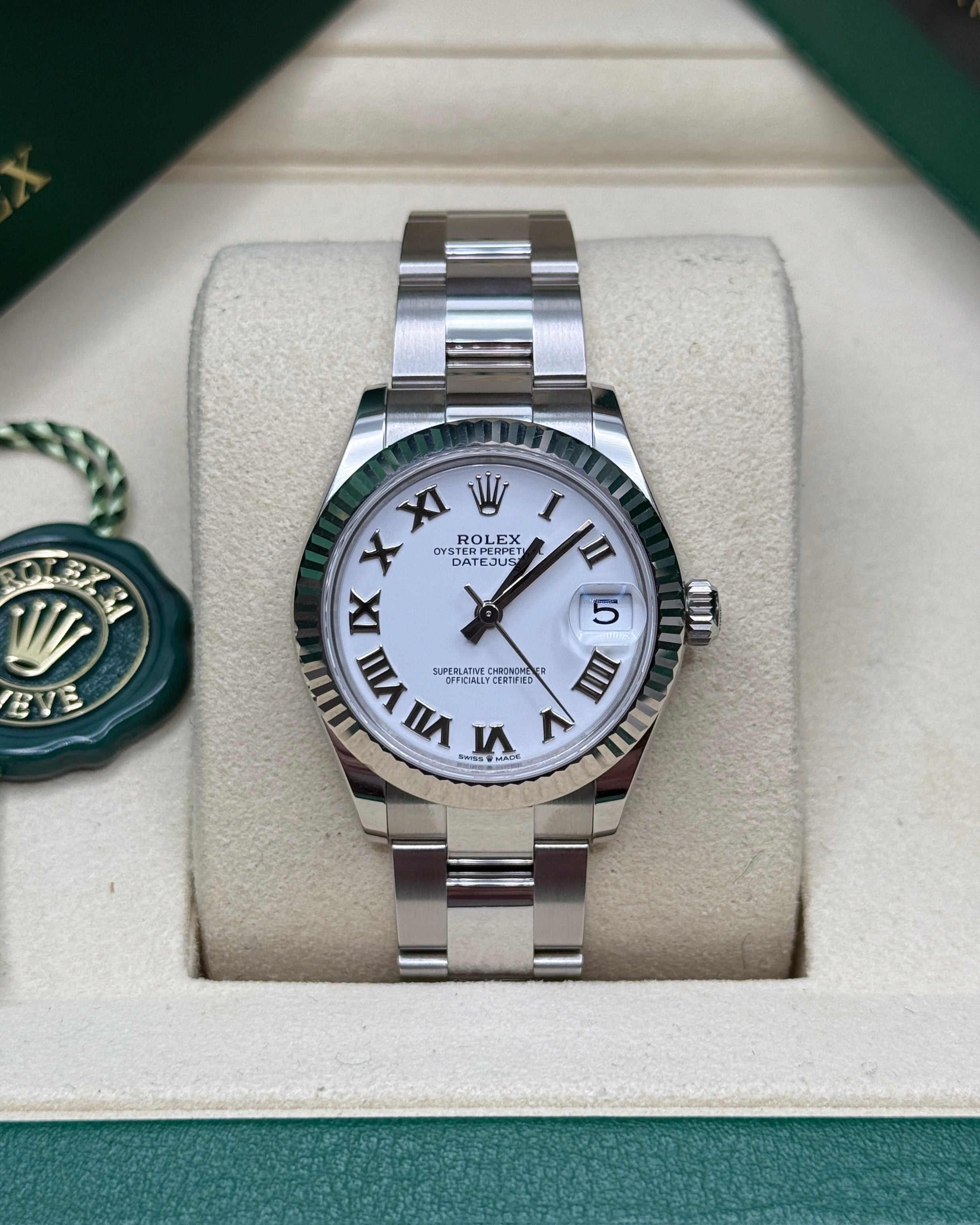 Datejust 31 White Roman Luxury Watch