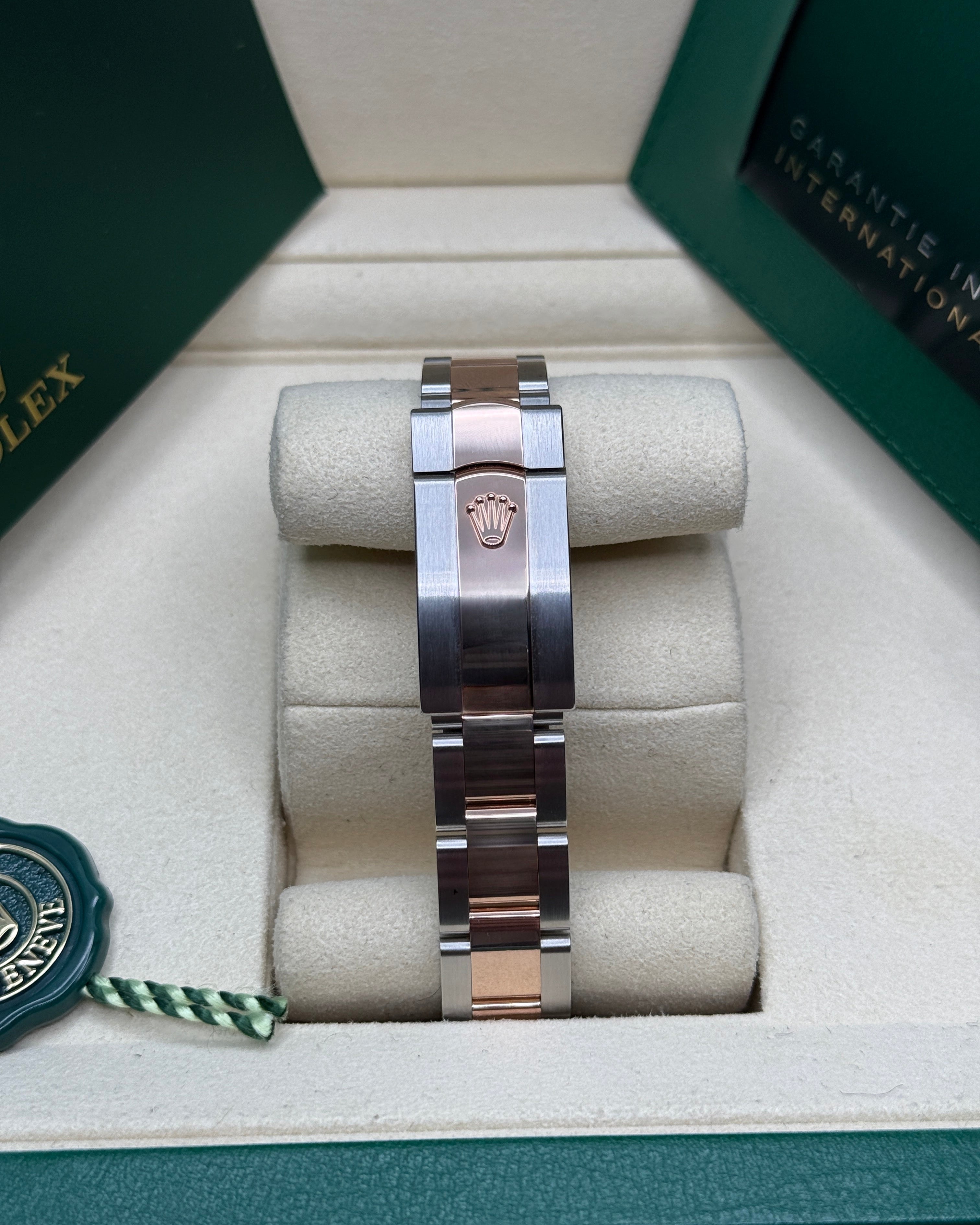 Datejust 31 Everose Gold Two-Tone Slate Roman Diamond Luxury Watch