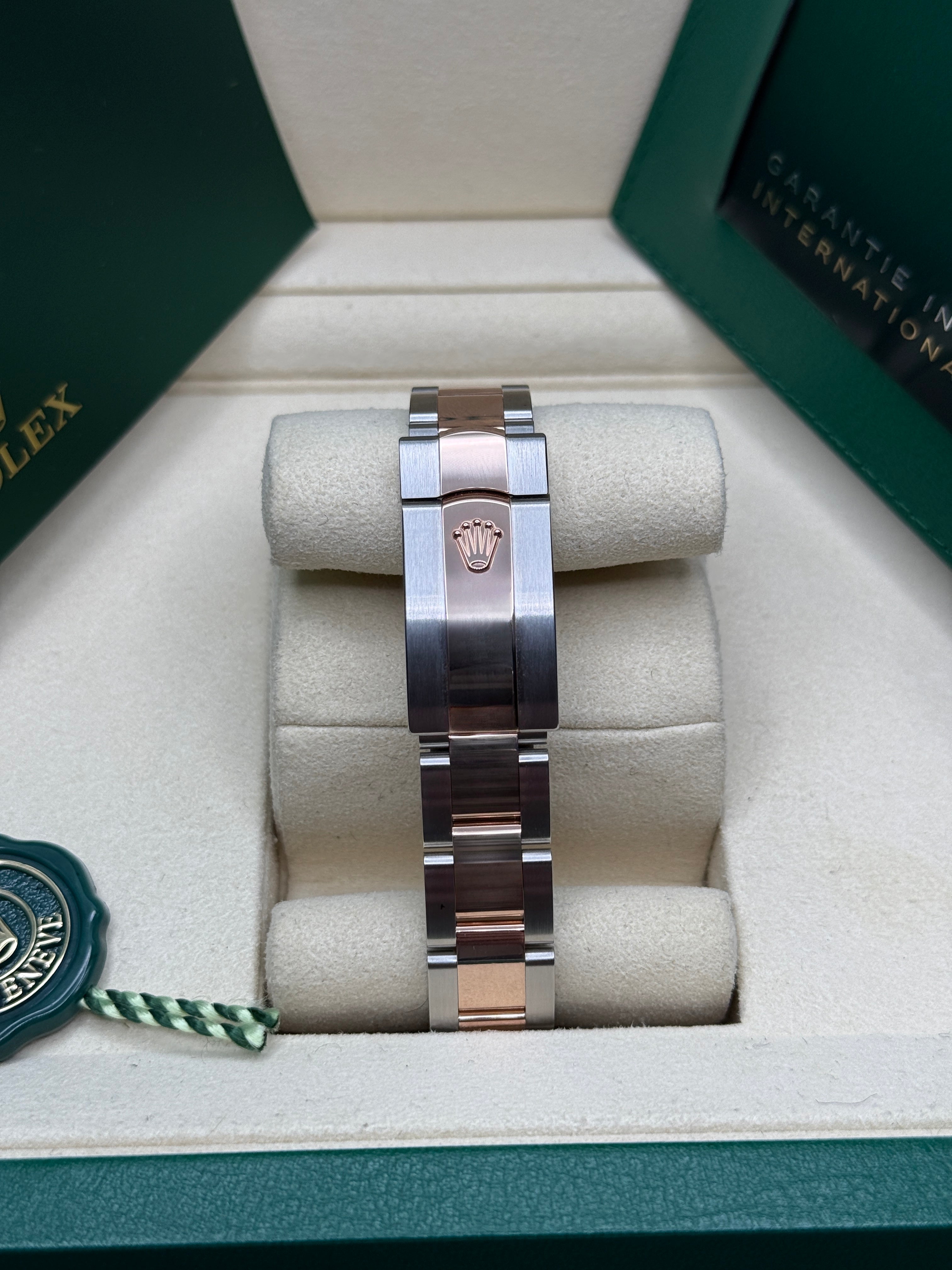 Datejust 31 Everose Gold Two-Tone Slate Roman Diamond Luxury Watch