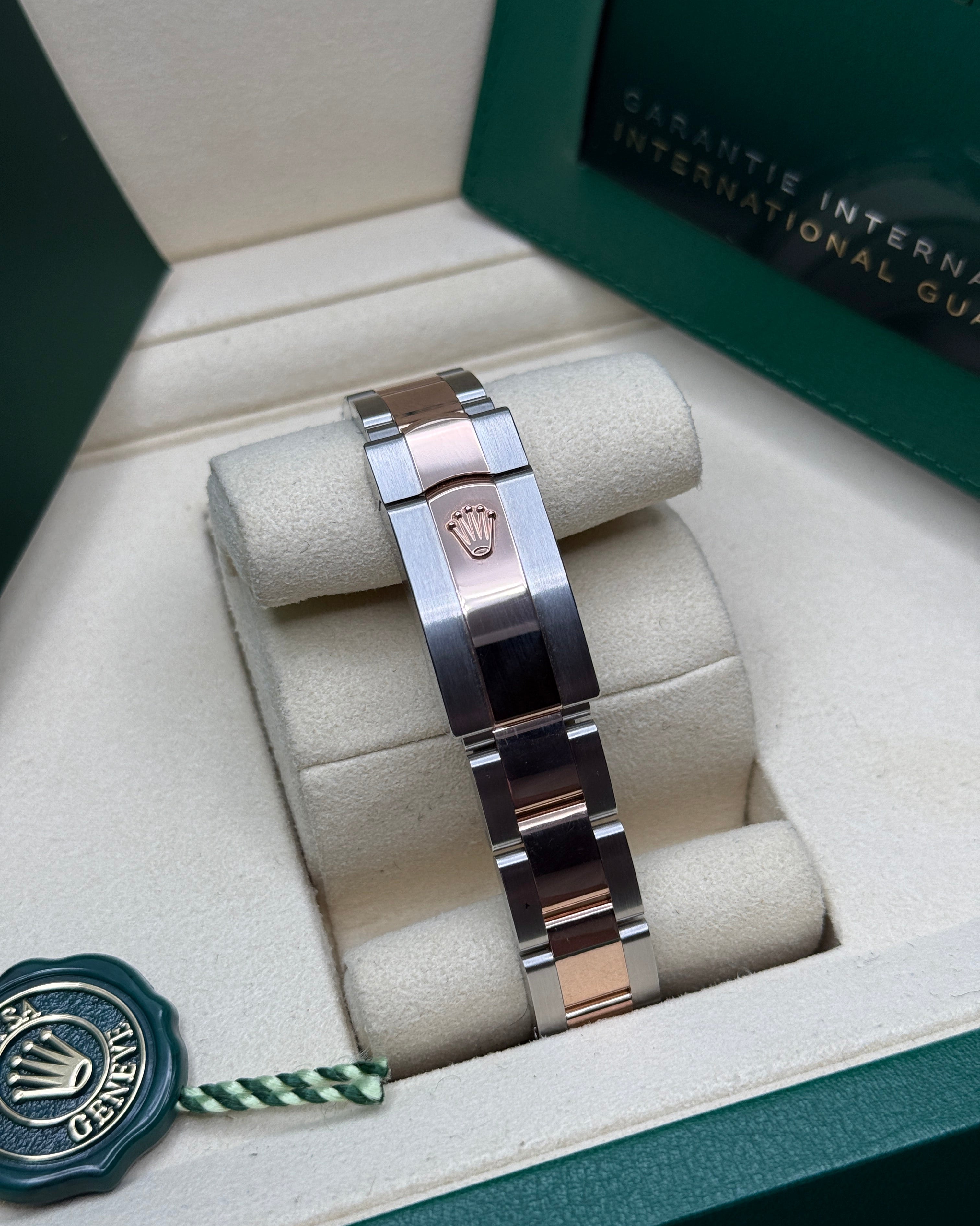 Datejust 31 Everose Gold Two-Tone Slate Roman Diamond Luxury Watch